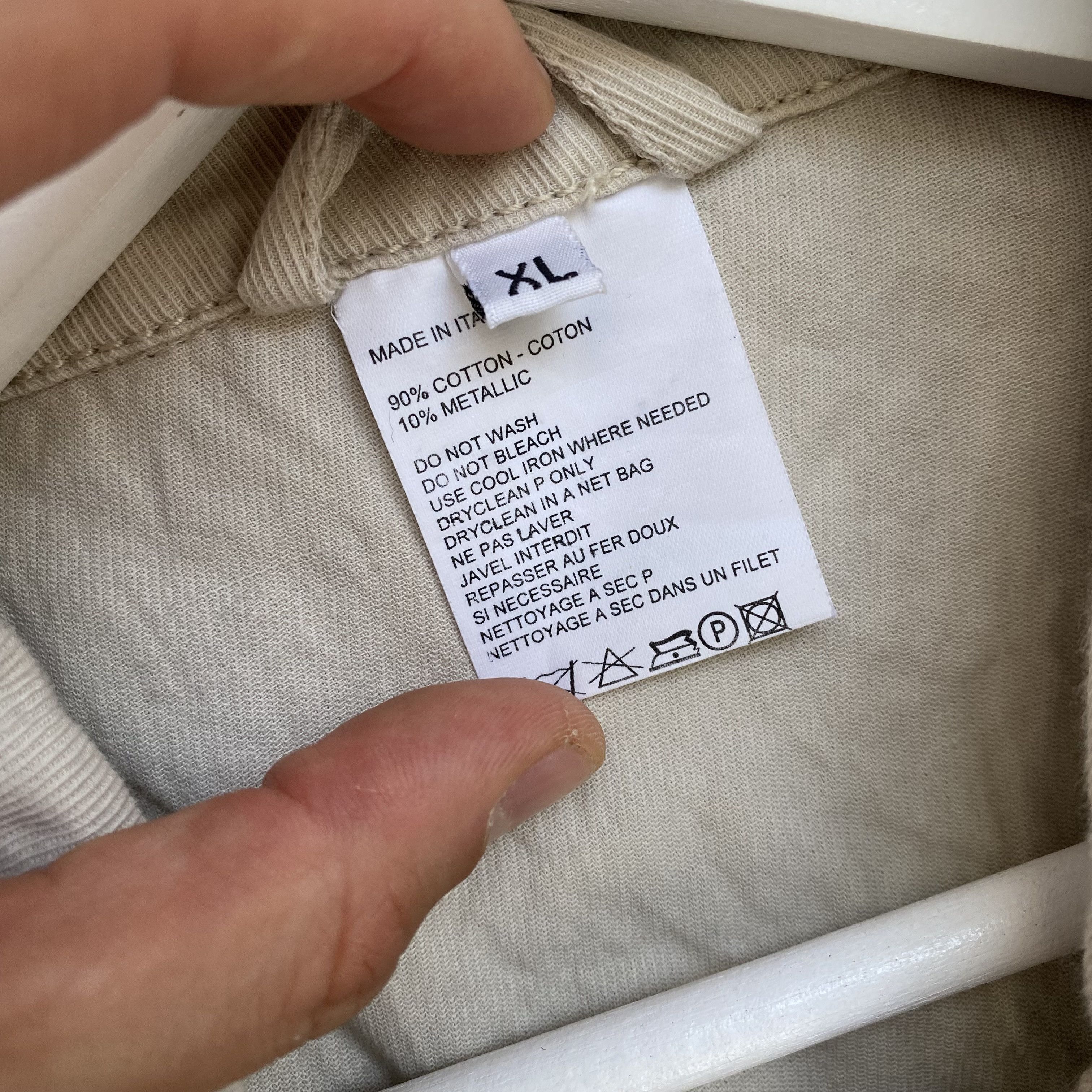 Ann Demeulemeester Ann Demeulemeester Beige Cargo Double Zip Jacket Size US XL / EU 56 / 4 - 10 Thumbnail