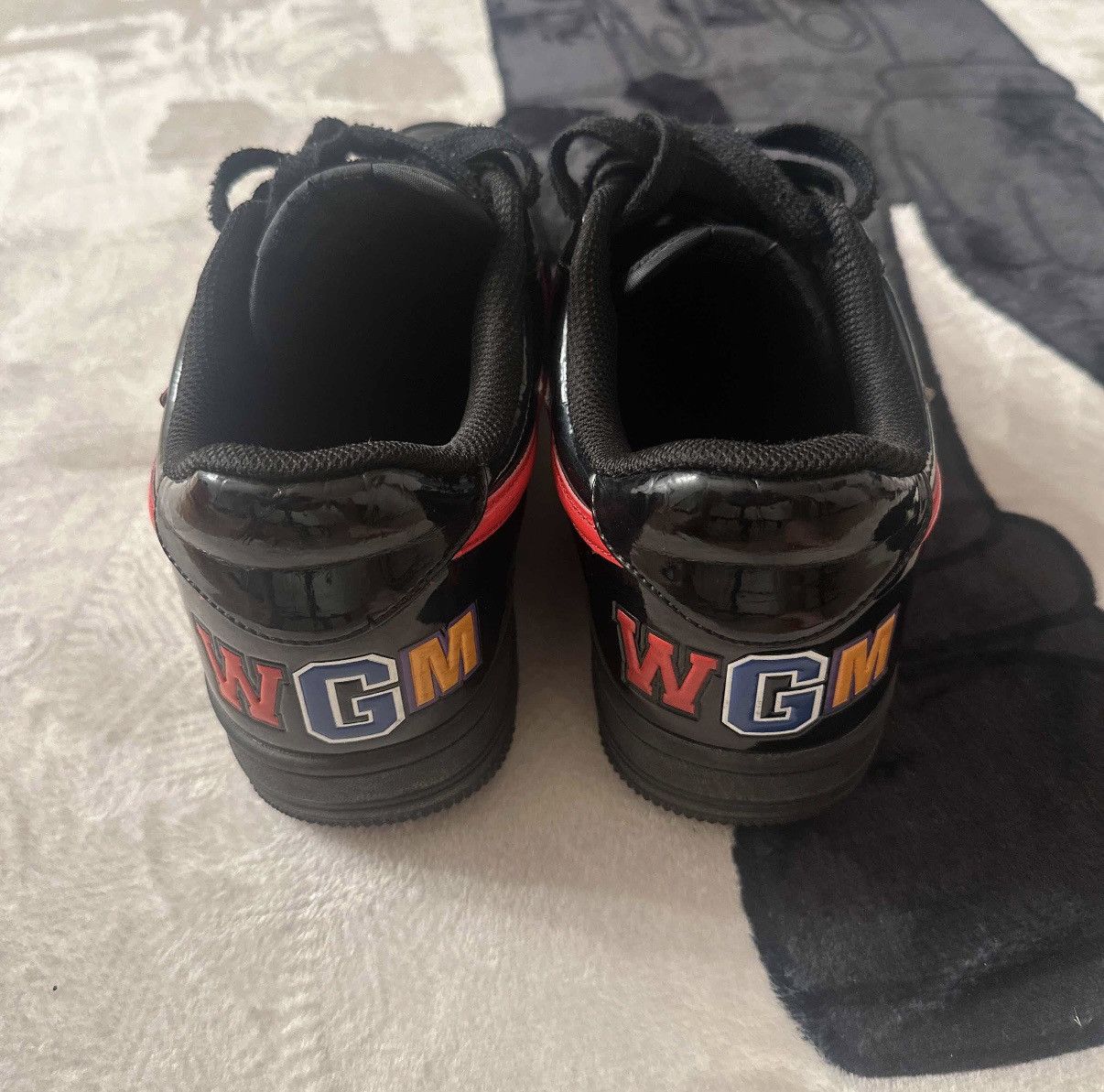 Bape Bapesta low black shark face Size US 10 / EU 43 - 5 Thumbnail