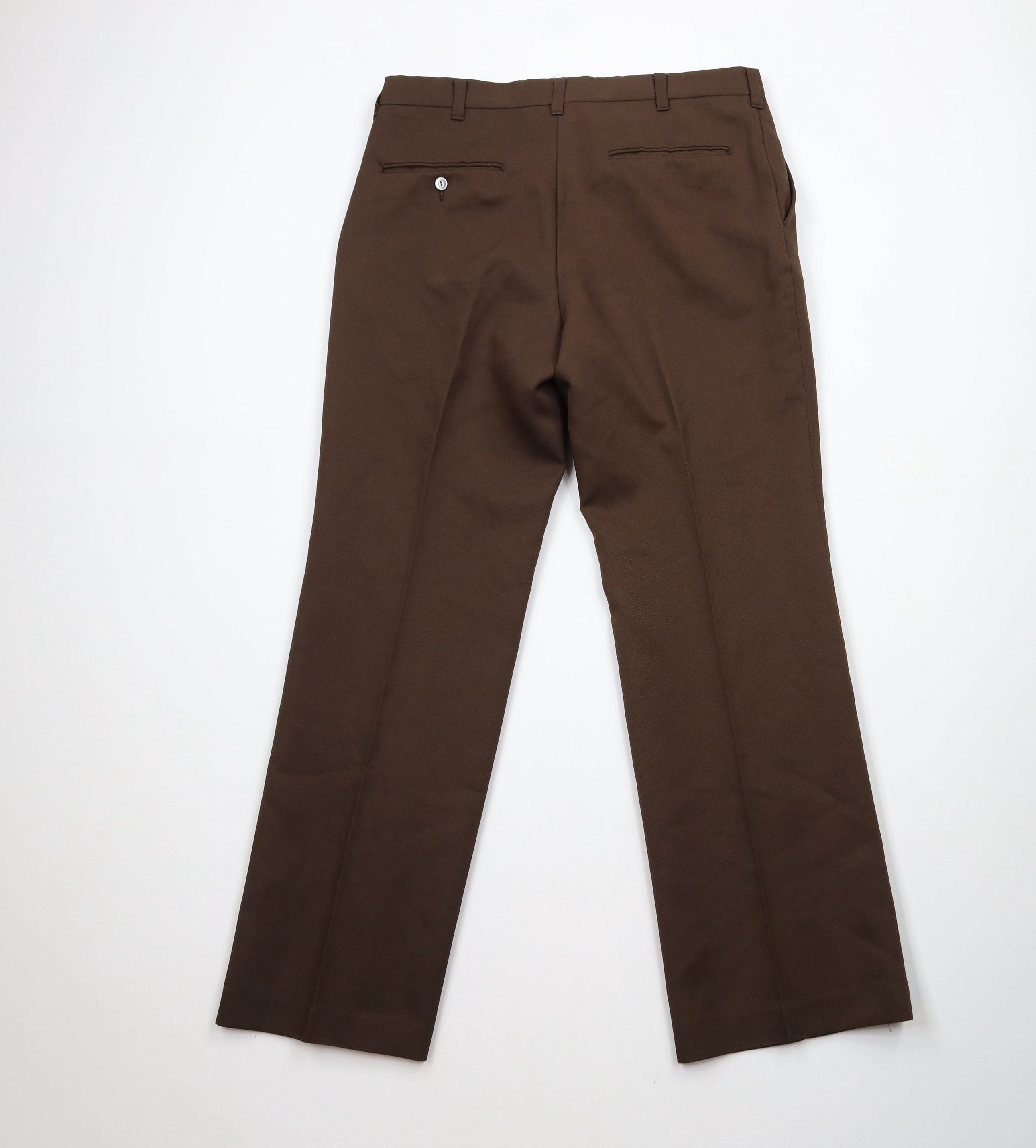 Vintage Vintage 70s Streetwear Flared Wide Leg Chino Pants Brown USA Size US 32 / EU 48 - 10 Thumbnail