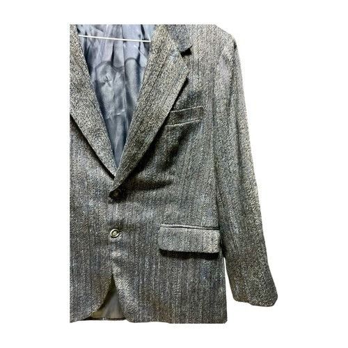 Wrangler Wrangler American Vintage Men's Grey Harris Tweed Sport Size 38R - 2 Thumbnail
