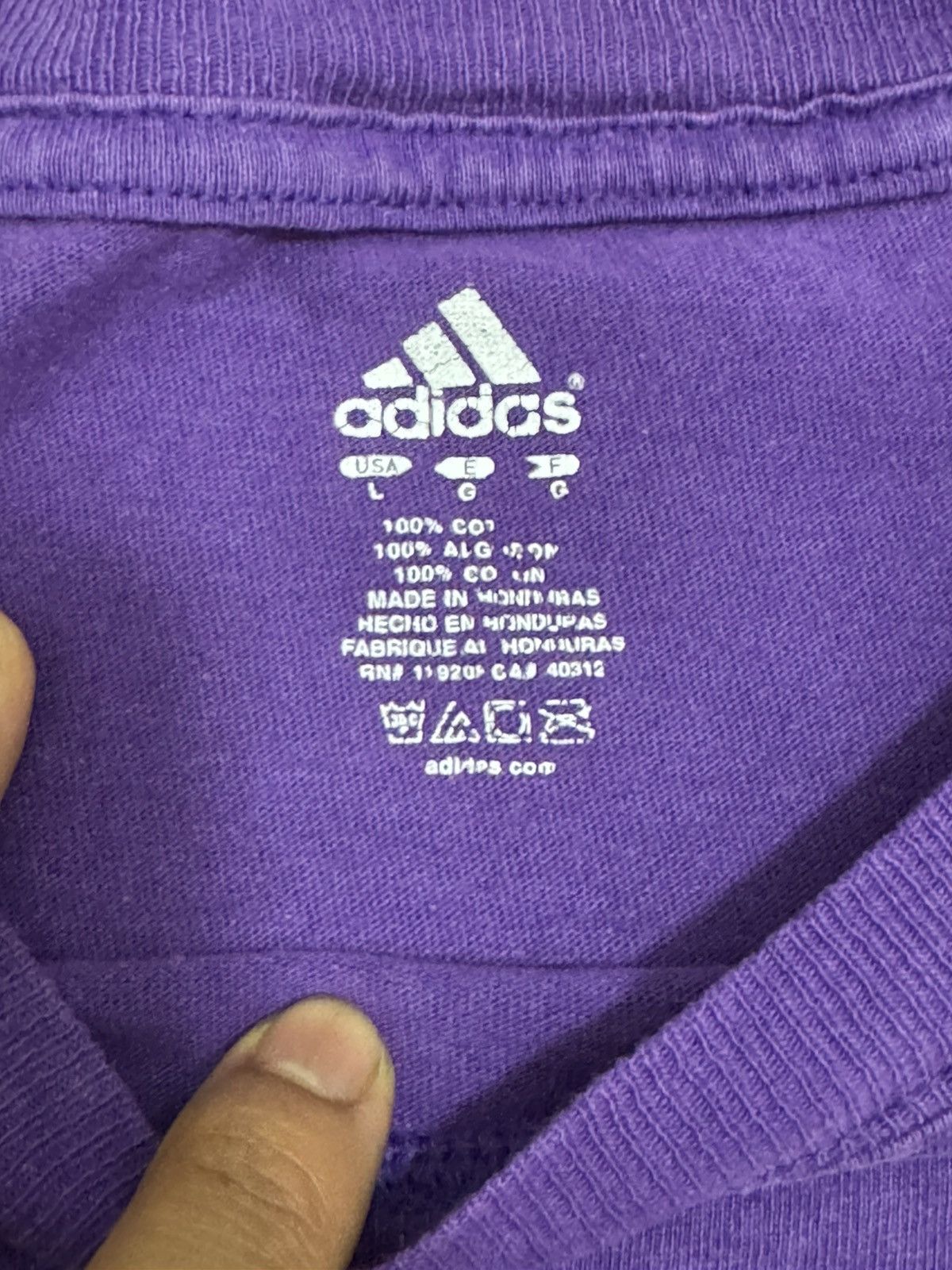 Adidas × NBA NBA ADIDAS LA LAKERS PURPLE KOBE BRYANT CREW NECK TEE Size US L / EU 52-54 / 3 - 2 Thumbnail
