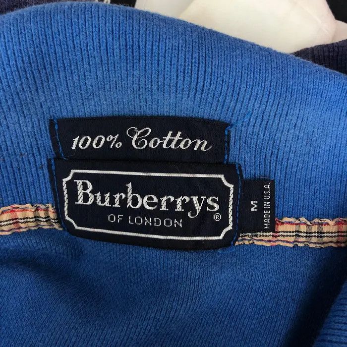 Burberry Vtg 90’ BURBERRY LONDON CREST Logo Polo Tee Shirt Size US M / EU 48-50 / 2 - 6 Thumbnail