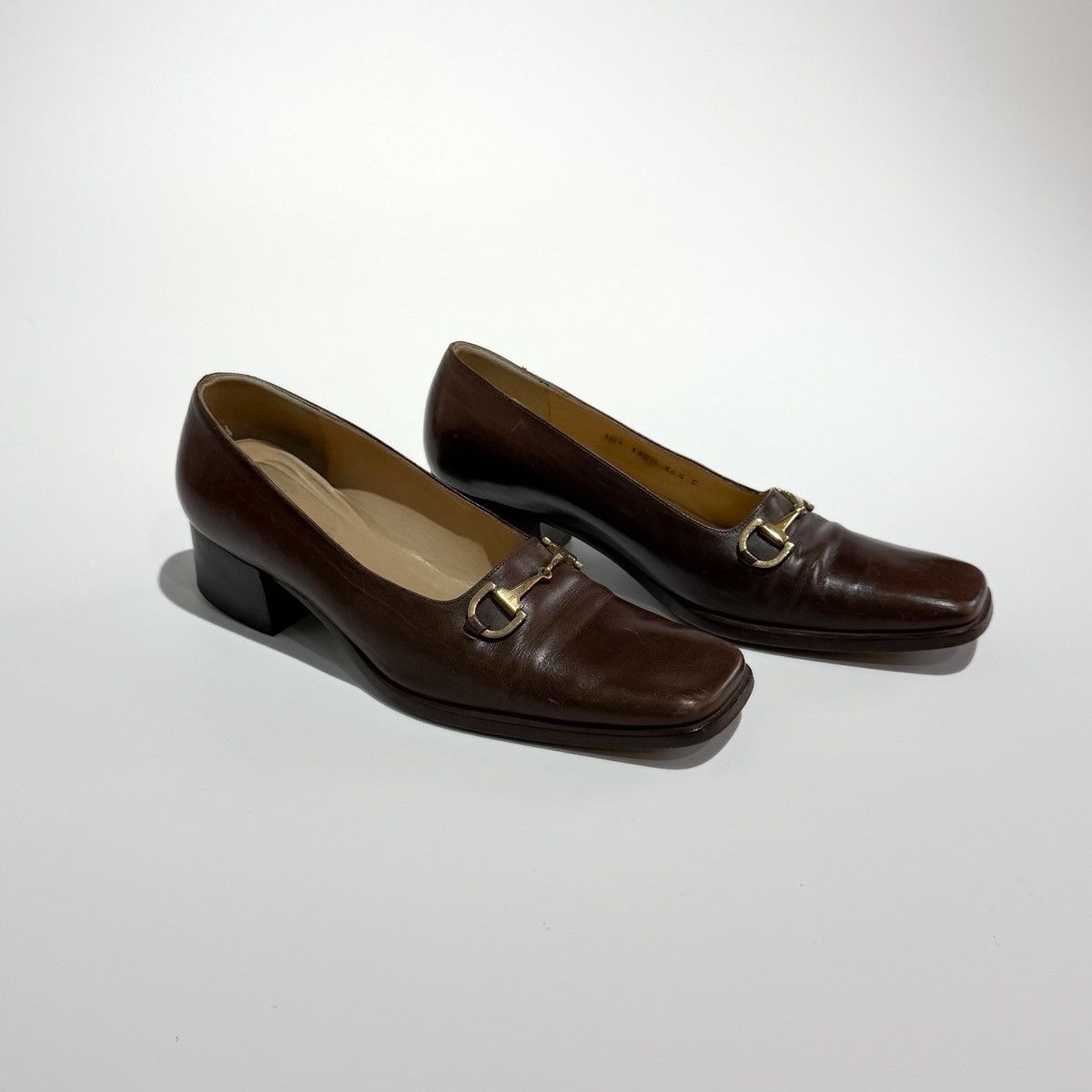 Gucci Vintage Gucci Horsebit Loafer Pumps - Dark Brown Leather Size US 6.5 / IT 36.5 - 1 Thumbnail