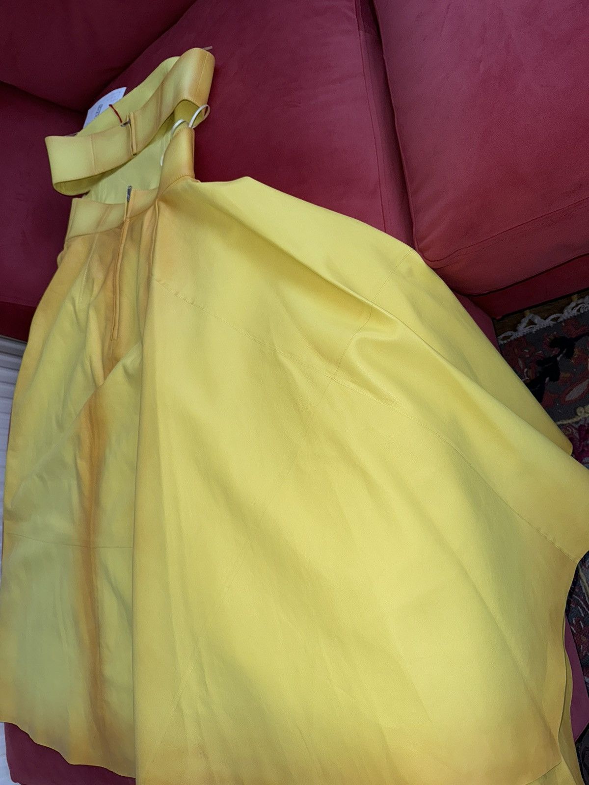 Alexander McQueen Alexander McQueen yellow leather dress, size XS Size XS / US 0-2 / IT 36-38 - 12 Thumbnail