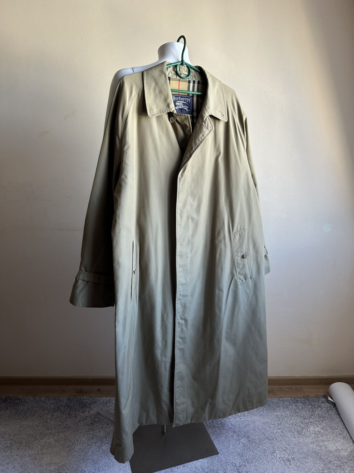 Burberry Vintage 70-80s Burberrys Beige Cotton Coat Japanese Style Size US M / EU 48-50 / 2 - 2 Thumbnail