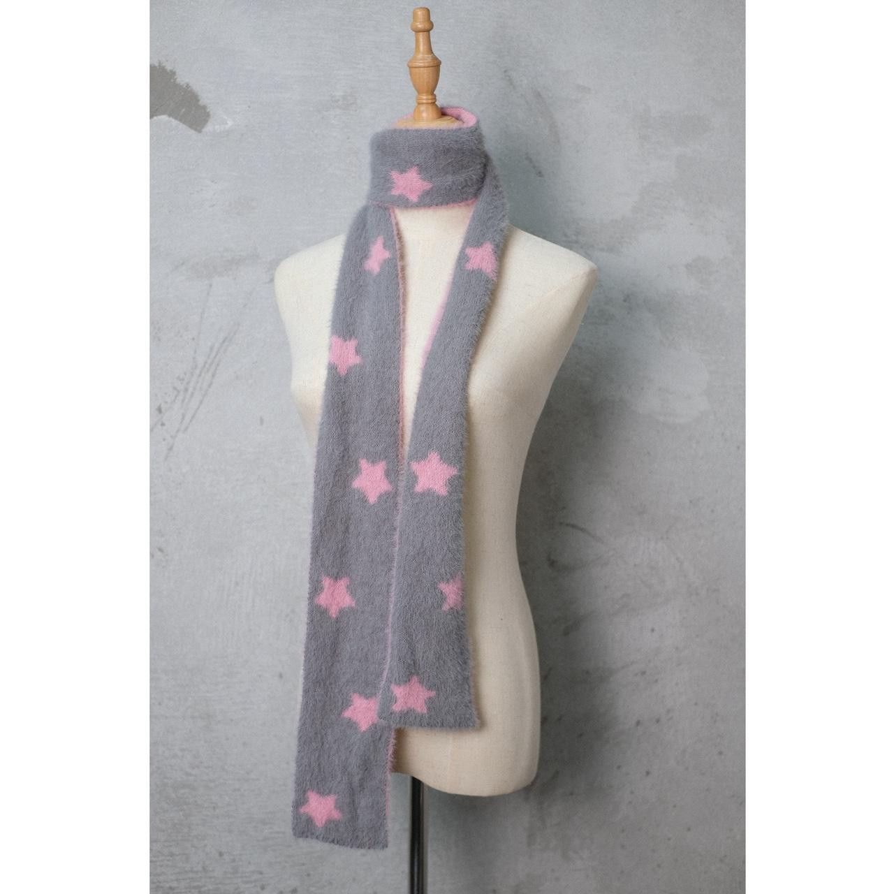 Japanese Brand Rare Vtg Star Pattern Scarf OS Size ONE SIZE - 8 Thumbnail