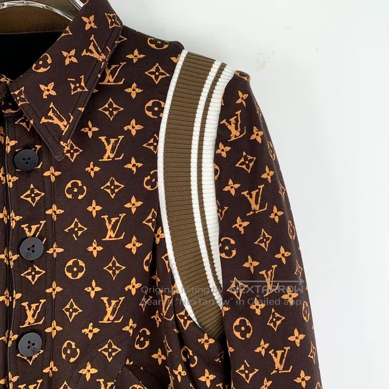Louis Vuitton Louis Vuitton Dark brown logo presbyopic full print lapel Size US XS / EU 42 / 0 - 3 Thumbnail