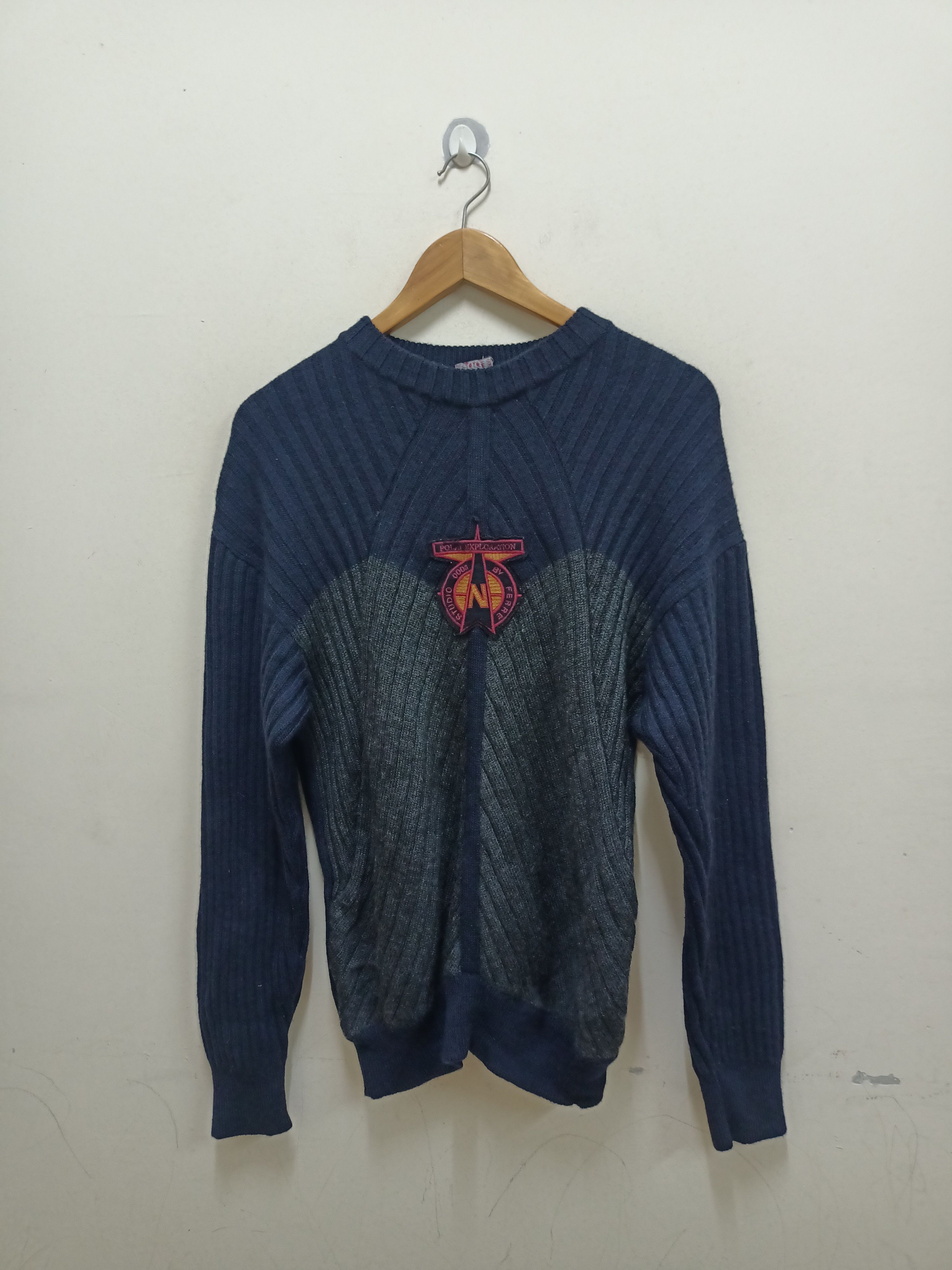 image of Vintage Polar Exploration Studio 0001 By Gianfranco Ferre in Dark Blue, Men's (Size Large)