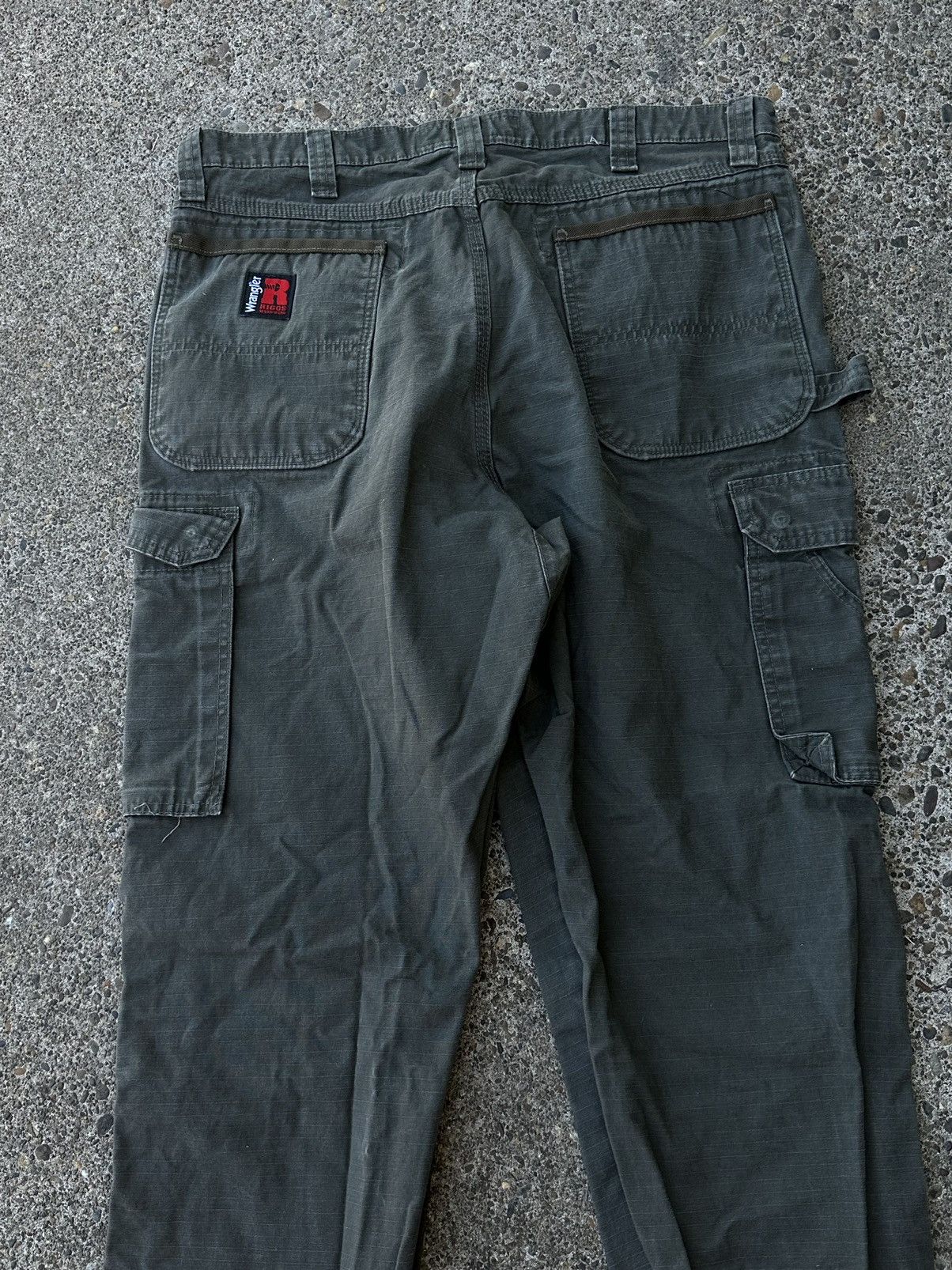 Vintage × Wrangler Mossy Green Riggs Wranglers Size US 36 / EU 52 - 4 Thumbnail