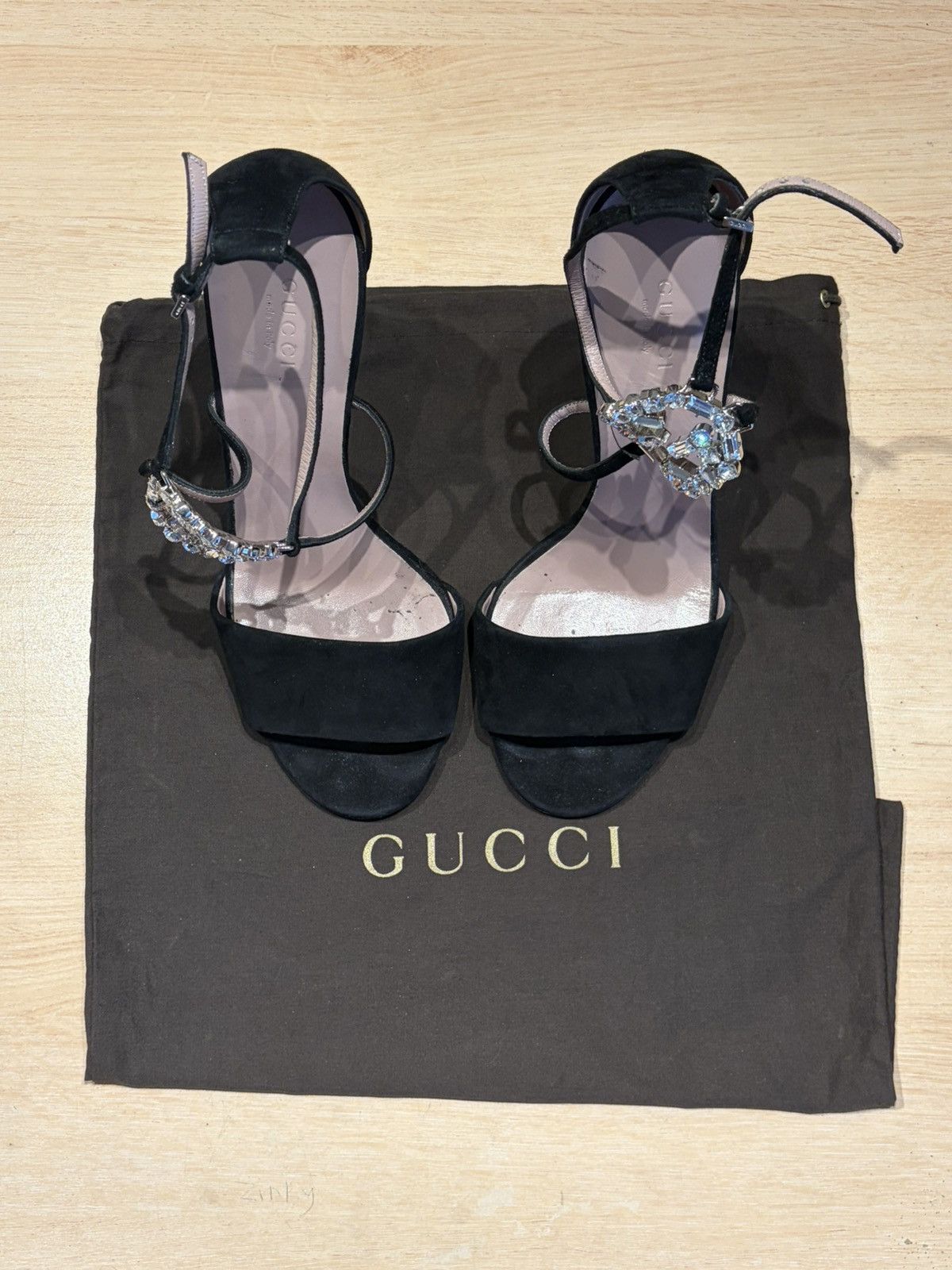 Gucci Gucci Sand Pelle S. Cuoio Scamosciato Heels Size US 9 / IT 39 - 4 Thumbnail