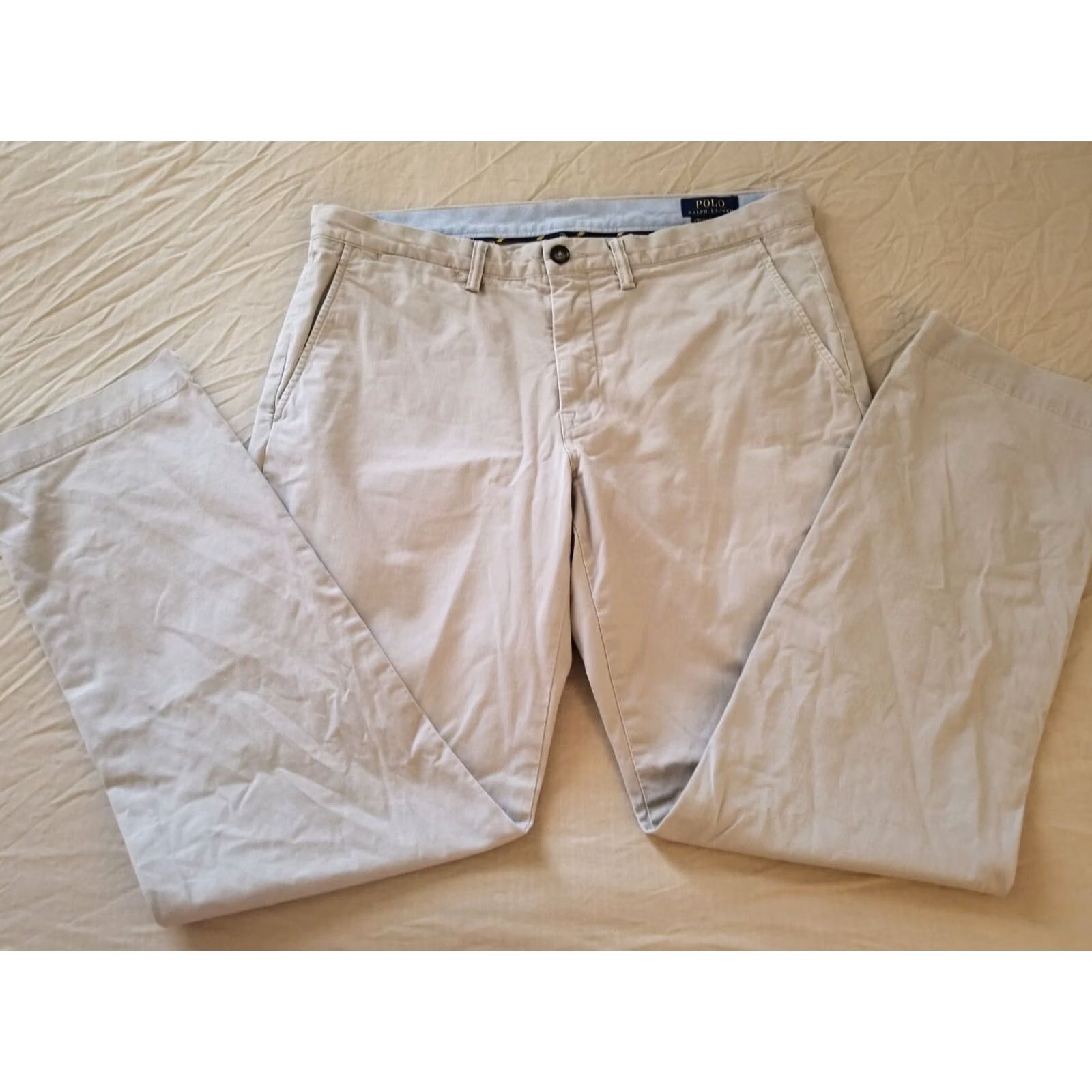 Polo Ralph Lauren Polo Ralph Lauren Pants Chino Cotton Beige 34x32 Regular Mens Size US S / EU 44-46 / 1 - 3 Thumbnail