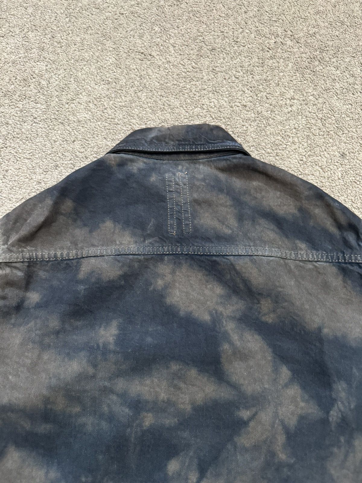 Rick Owens Drkshdw SS15 Rick Owens DRKSHDW Batik Dark Dust Denim Work Jacket Size US S / EU 44-46 / 1 - 9 Thumbnail
