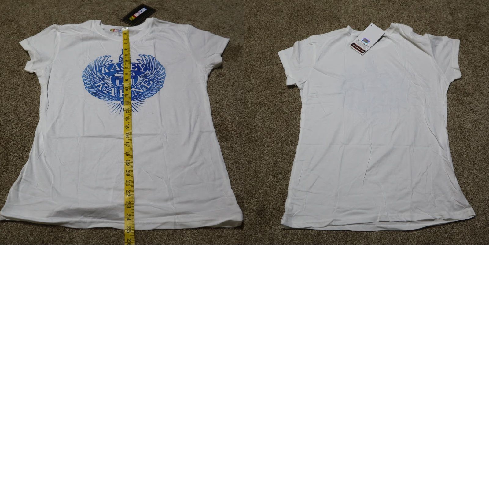 NASCAR VINTAGE NASCAR T-Shirt Women's Large White 2XL XXL NASCAR Graphic Print 2000s Women Mens Girls Size L / US 10 / IT 46 - 8 Thumbnail