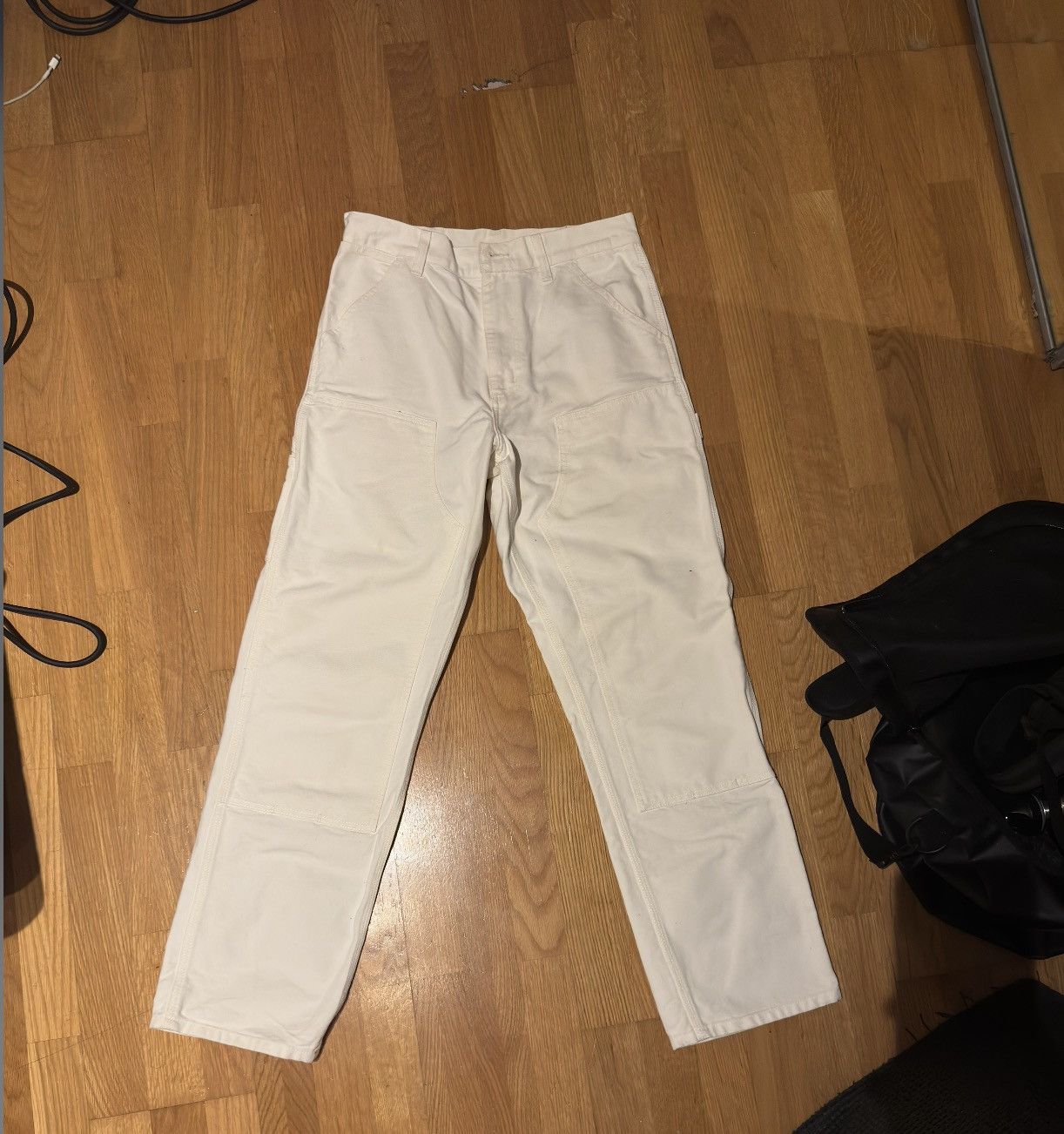Carhartt Wip Carhartt Wip Double Knee pants white Size US 29 - 1 Thumbnail