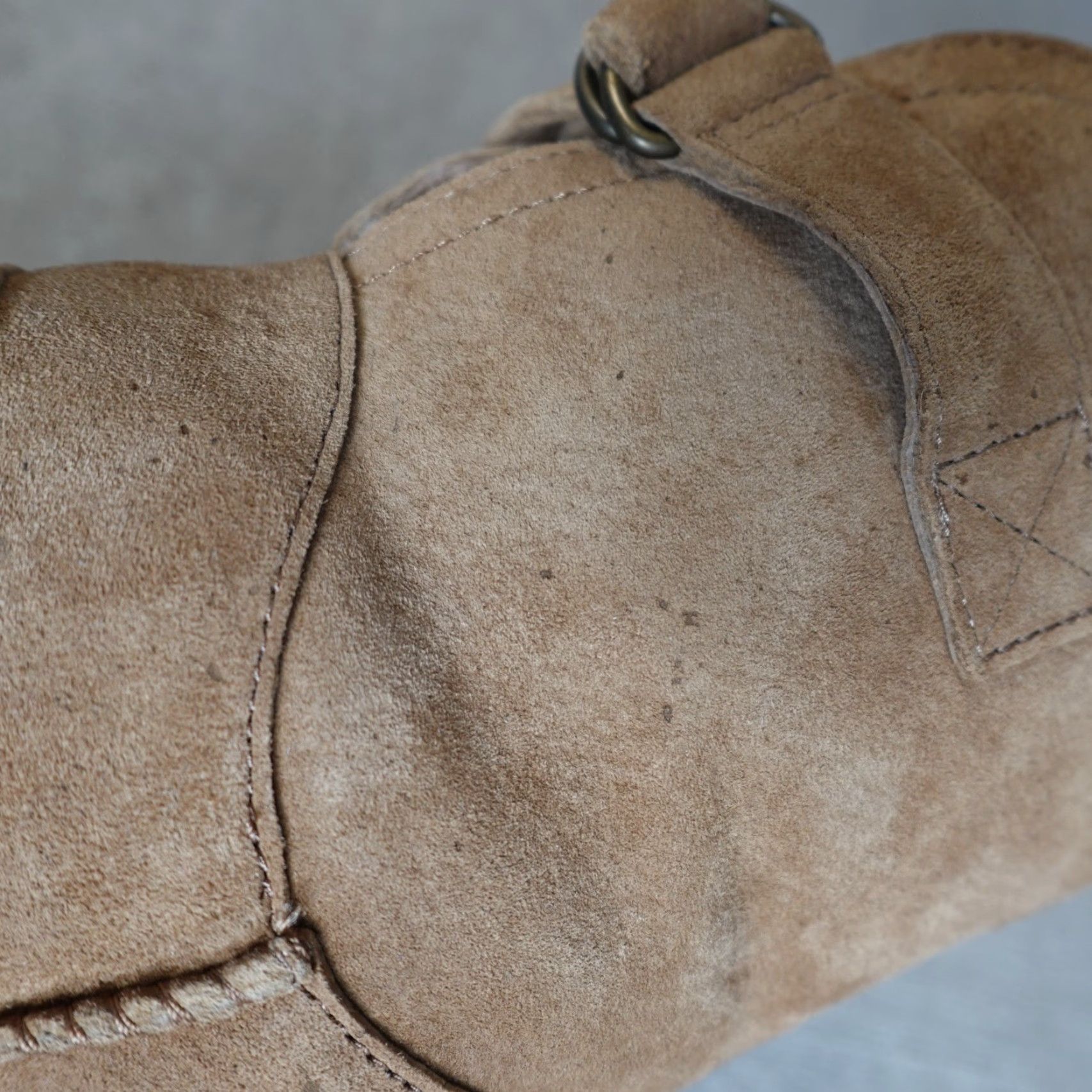 Ugg VINTAGE UGG Womens Boots 7 Beige Suede Shearling Wool Lined Remora NEW READ Size US 7 / IT 37 - 8 Thumbnail