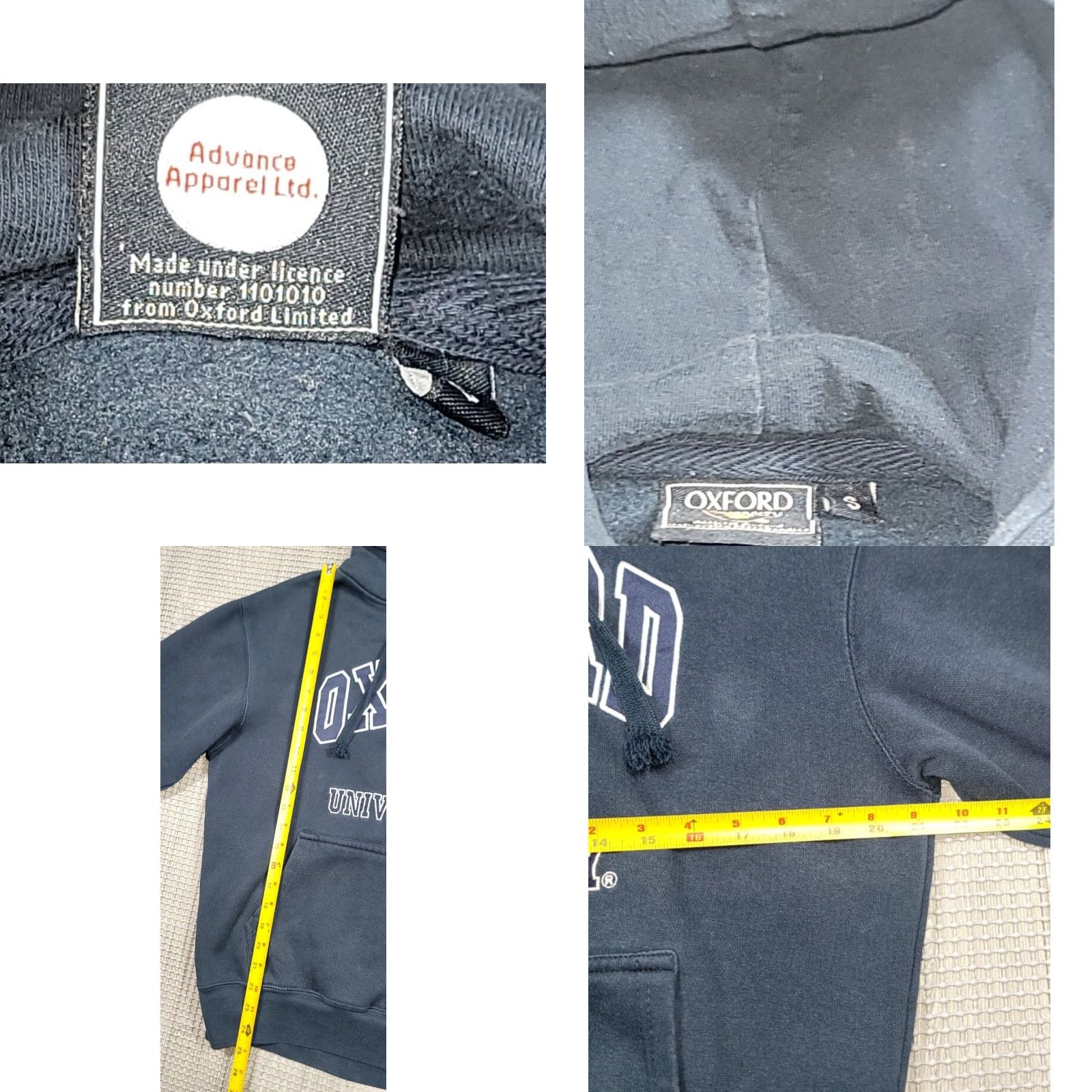 Vintage Oxford University Hoodie S Blue Official Embroidered Drawstring Sweatshirt Size US S / EU 44-46 / 1 - 8 Thumbnail