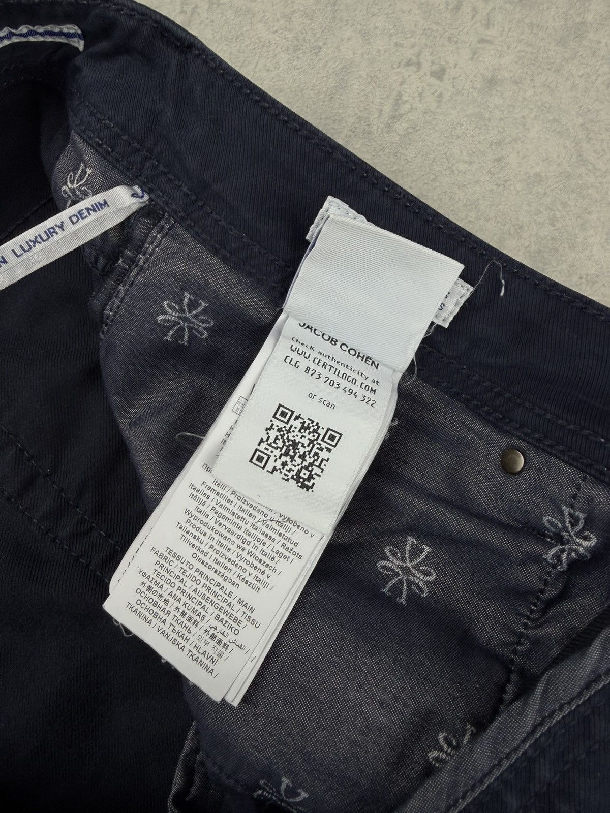 Jacob Cohen Jacob Cohen Nick Jeans Navy Blue Slim Fit Size 33 Size US 33 - 9 Thumbnail
