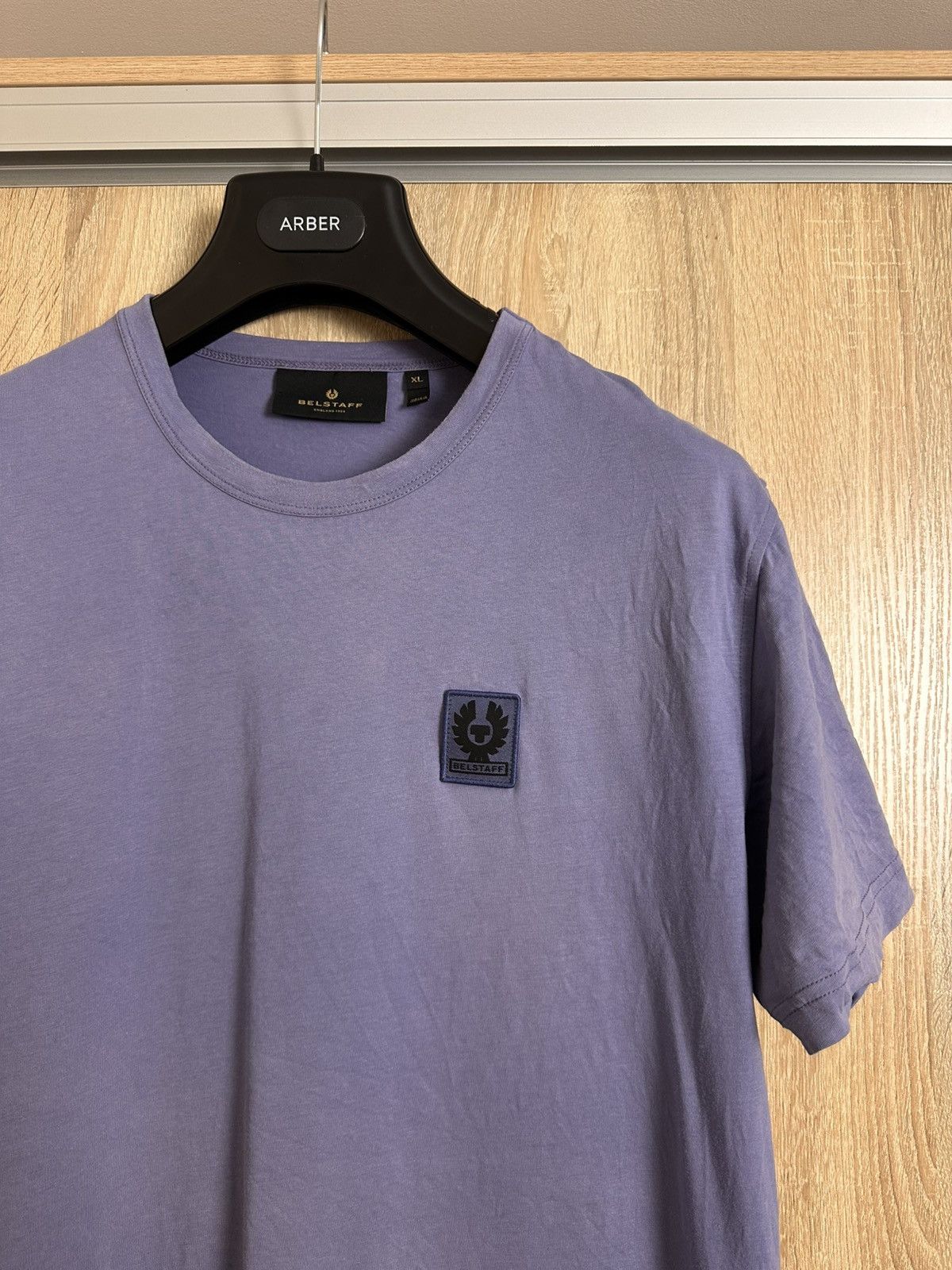 Belstaff 🔥 Belstaff Logo Purple T Shirt Faded Washed Y2K Streetwear Size US XL / EU 56 / 4 - 2 Thumbnail