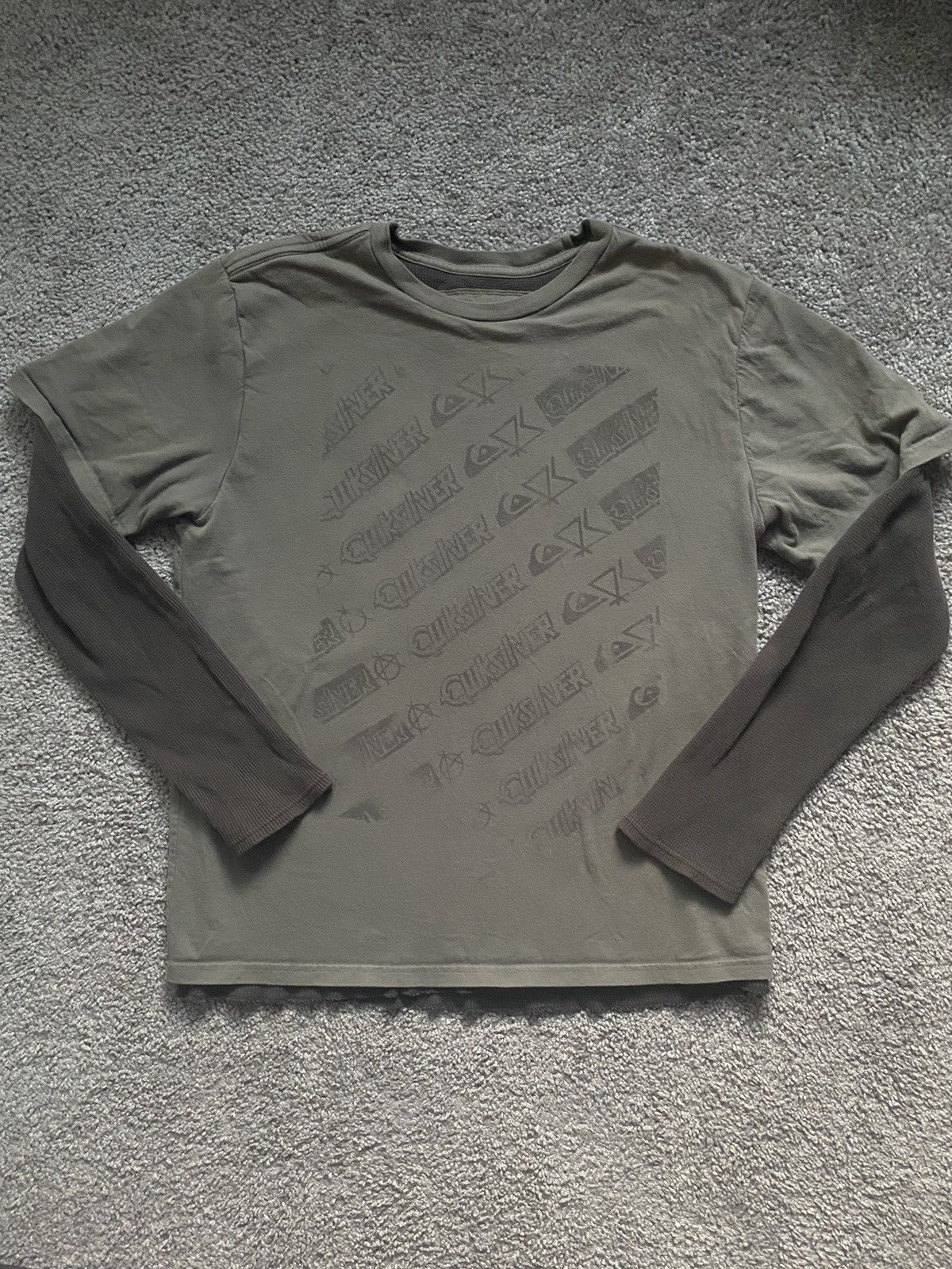 Quiksilver × Vintage Vintage Quiksilver Thermal Longsleeve Shirt Size US L / EU 52-54 / 3 - 1 Thumbnail