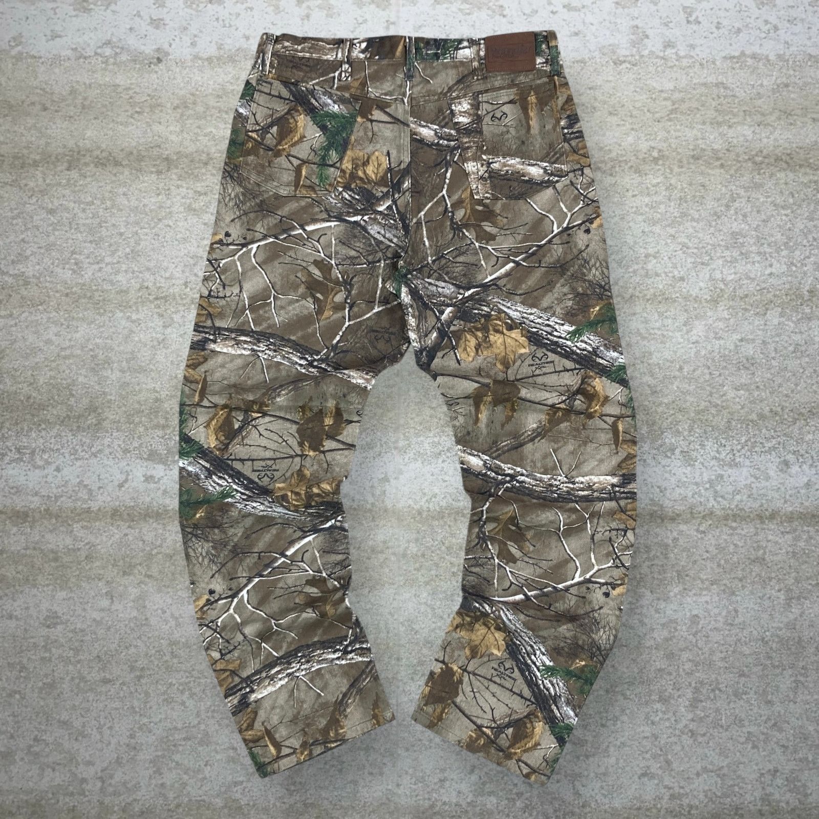 Vintage 90s Wrangler Realtree Jeans 38x34 Baggy Wide Camo