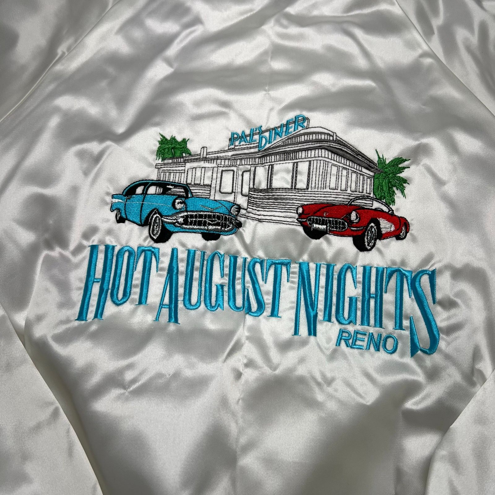 Vintage Vintage 1991 Hot August Nights Reno Satin Jacket XL Unisex Size US XL / EU 56 / 4 - 2 Thumbnail