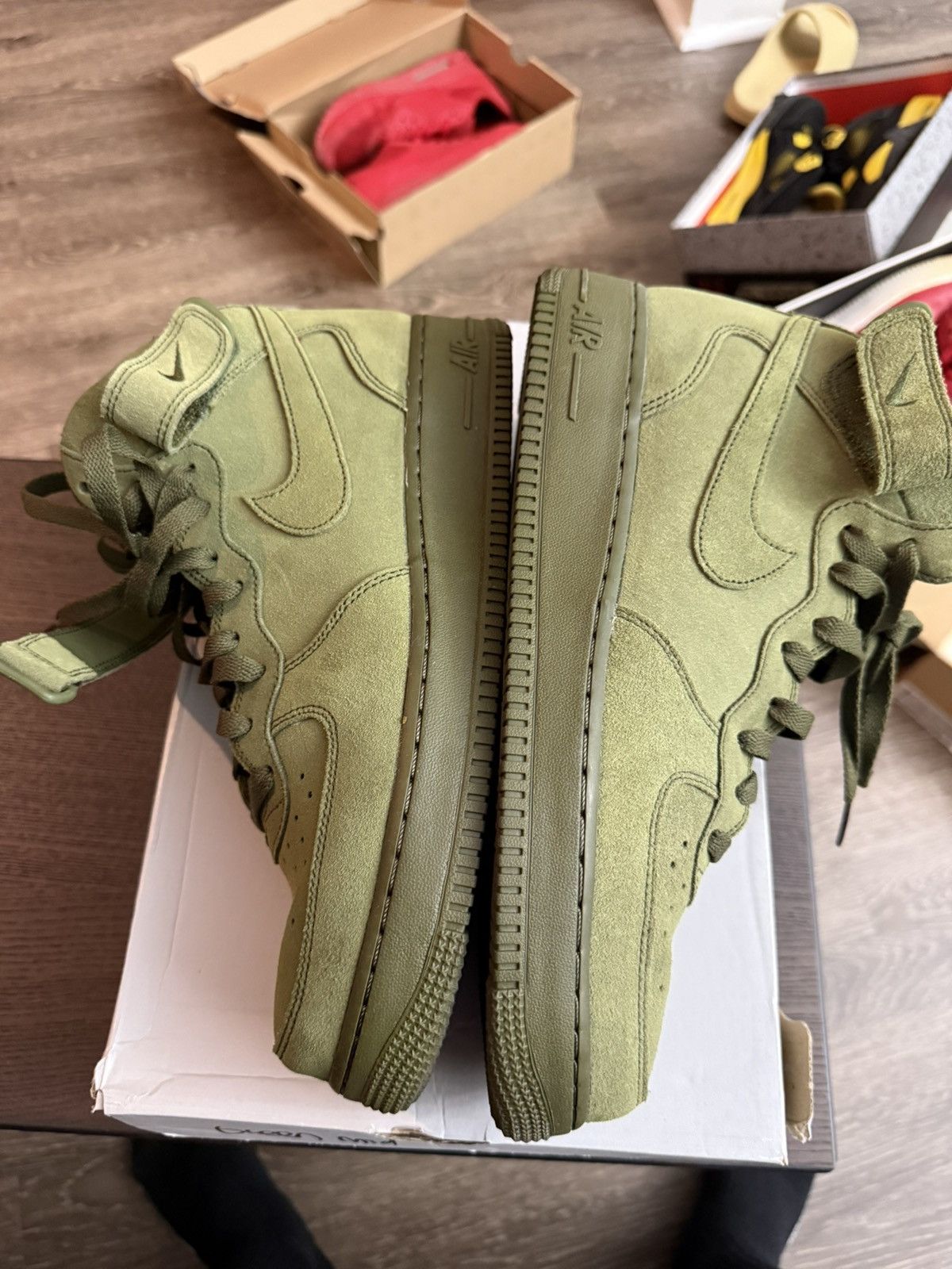 Nike 2017 Nike Air Force One mid Legion green Size US 10.5 / EU 43-44 - 5 Thumbnail