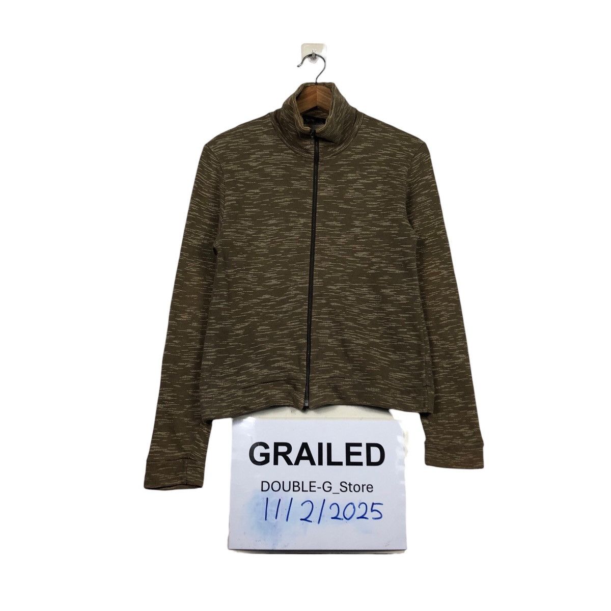 A.P.C. A.P.C. Paris Olive Marl Jacket — Minimalist Archive Size US M / EU 48-50 / 2 - 1 Thumbnail