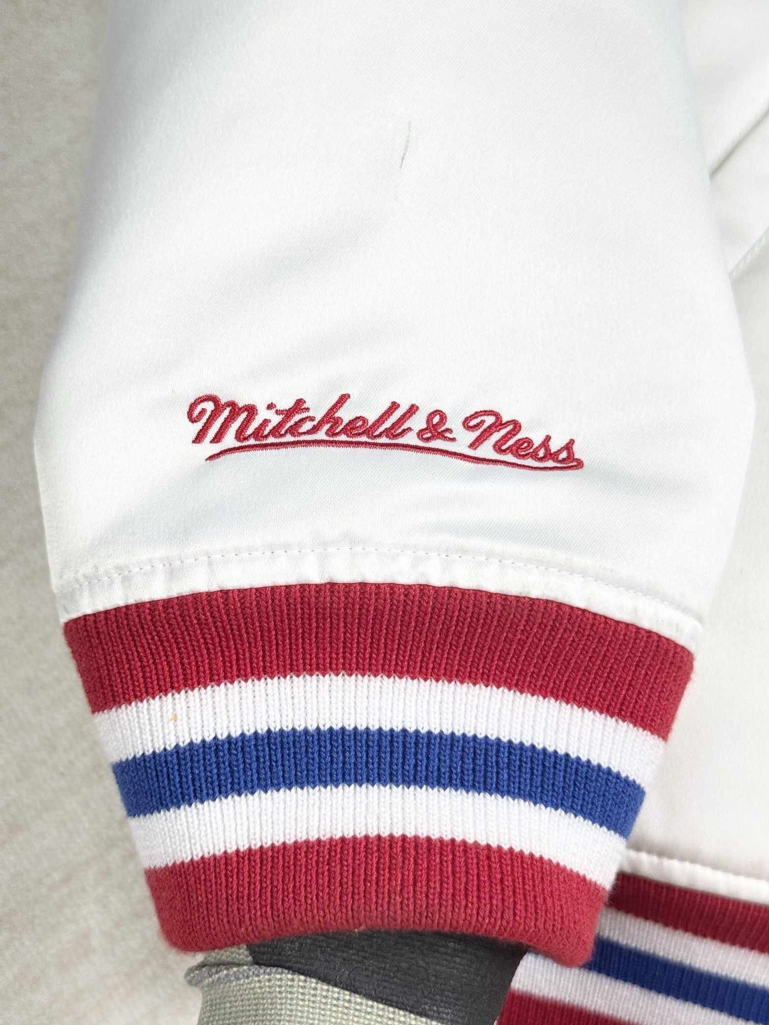 Mitchell & Ness × Supreme Stain varsity jacket Size US L / EU 52-54 / 3 - 8 Thumbnail