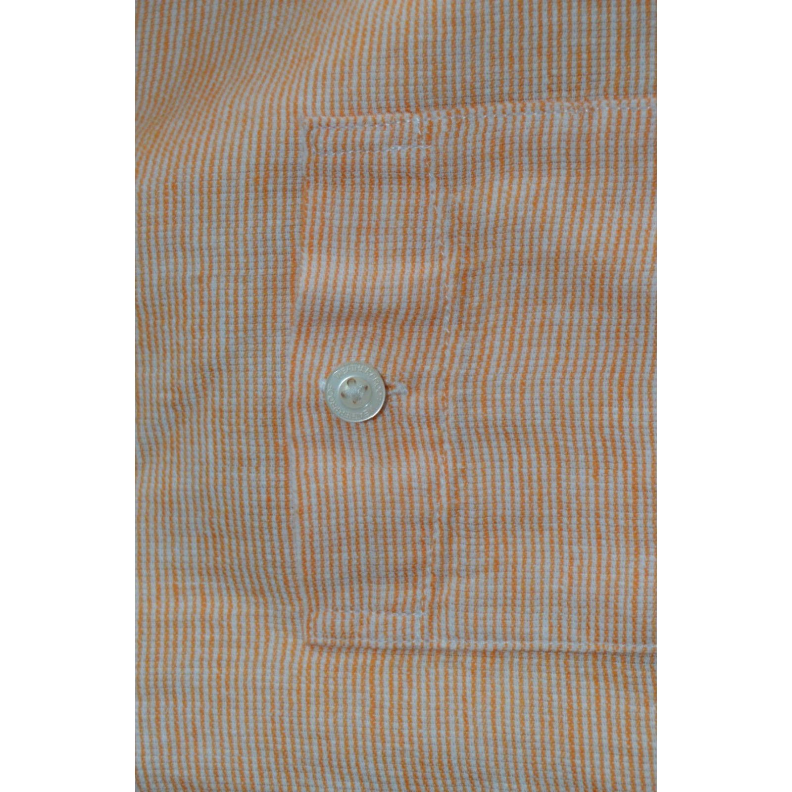 Weatherproof Weatherproof Shirt Mens Button-Up Casual Orange Linen Blend Short Sleeve Modern Comforts Size US M / EU 48-50 / 2 - 5 Thumbnail