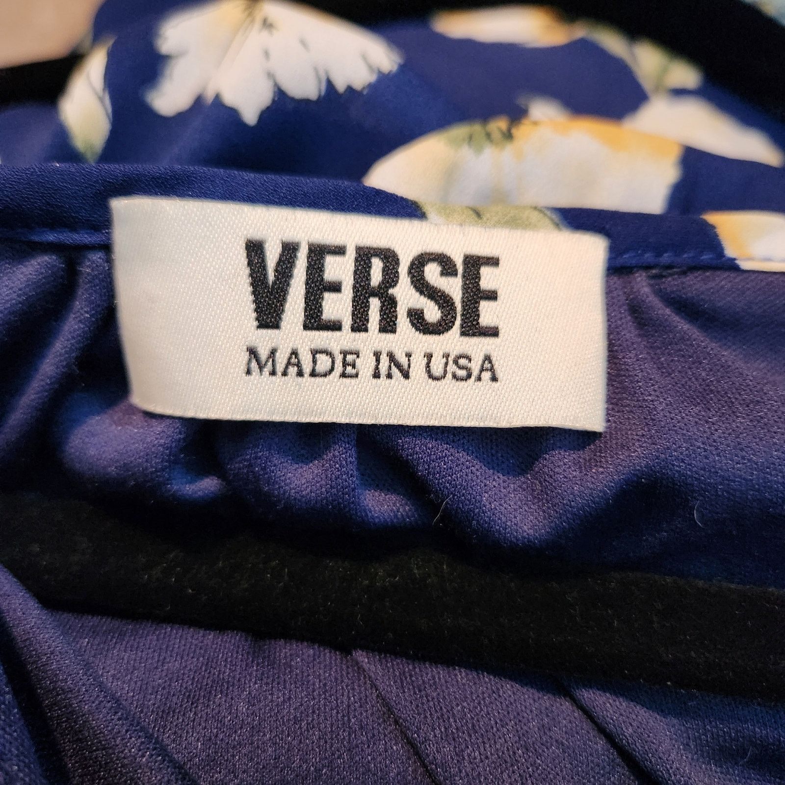 Other Verse Blue Floral 3/4 Sleeve Dress - Size Large Size L / US 10 / IT 46 - 3 Thumbnail