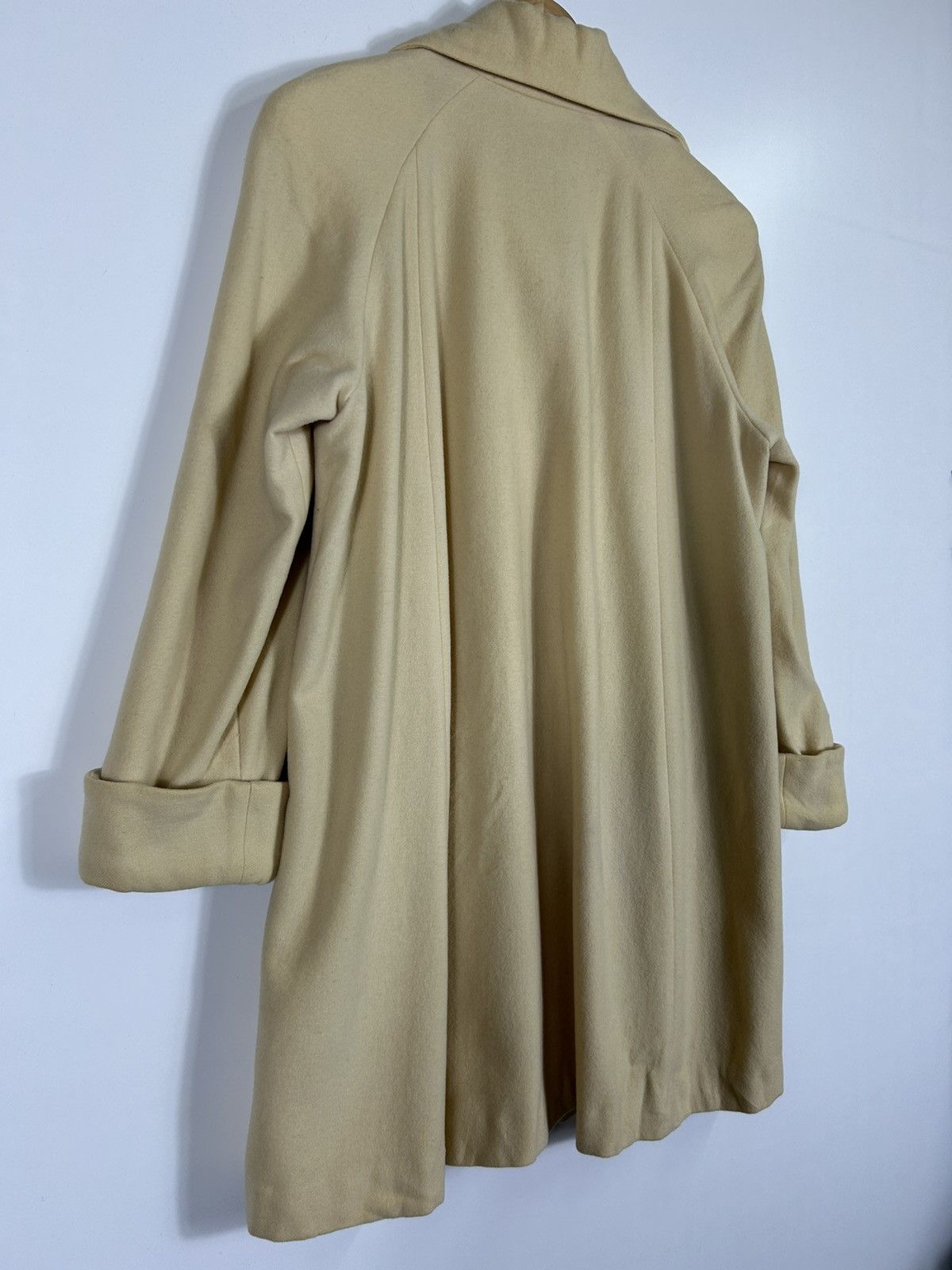 Designer × Norma Kamali × Vintage 🔥Norma Kamali Button Waterfall Collar Coat Jacket Size M / US 6-8 / IT 42-44 - 13 Thumbnail