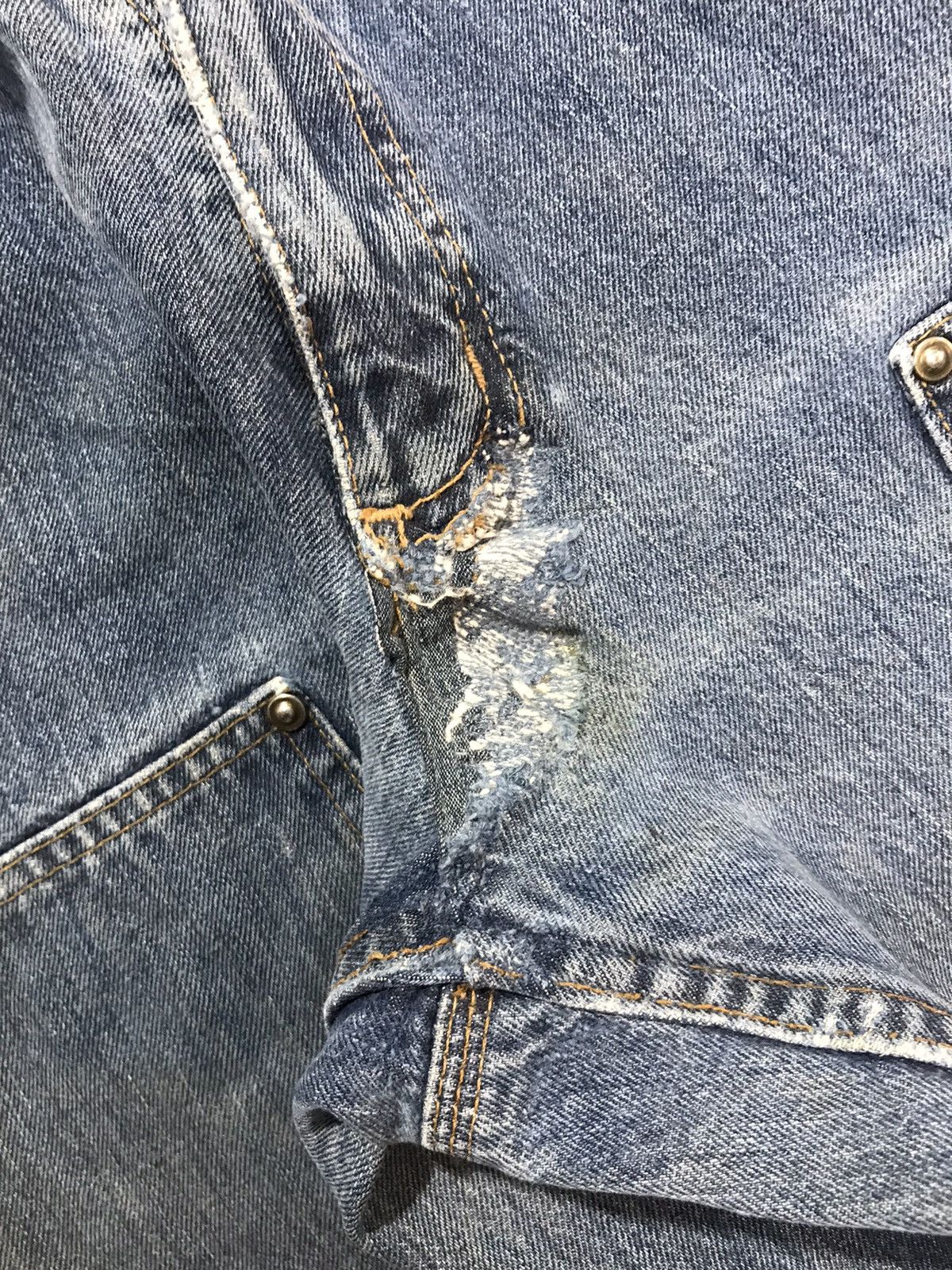 Carhartt Vintage Carhartt |10 repaired double knee workwear denim Size US 28 / EU 44 - 6 Thumbnail