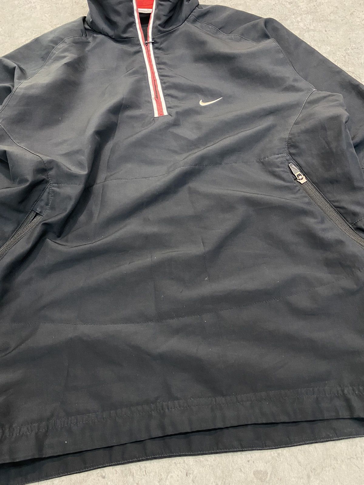 Nike × Vintage Vintage Nike 1/3 Nylon Black Swoosh Jacket Y2K L Size US M / EU 48-50 / 2 - 4 Thumbnail