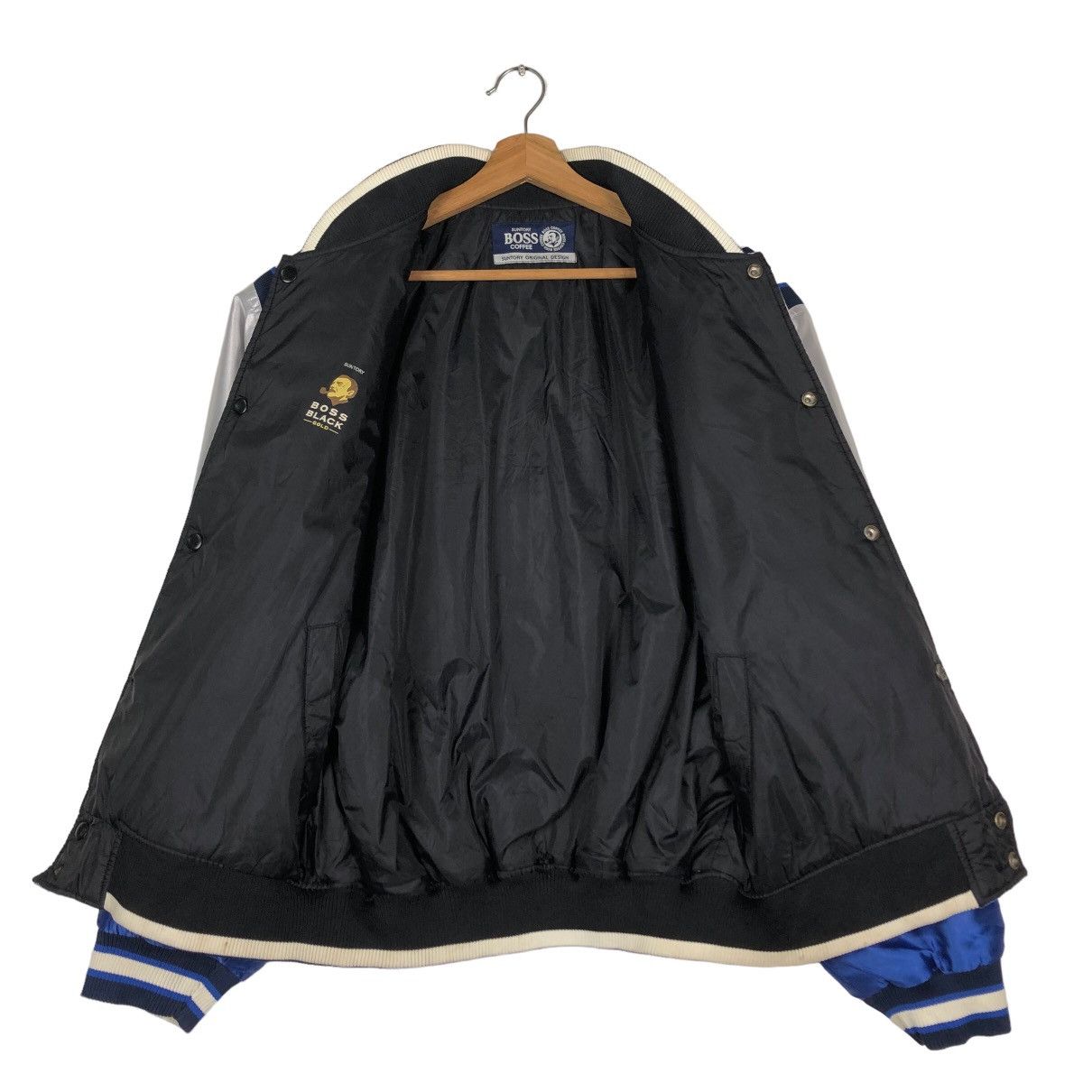 Japanese Brand 🔥Vintage Bomber Jacket Satin Sukajan Suntory Coffee Boss Size US M / EU 48-50 / 2 - 13 Thumbnail