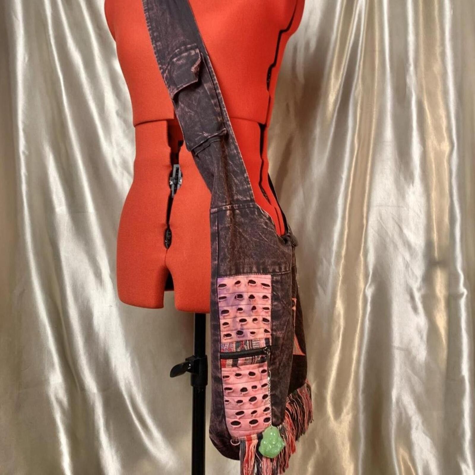 Other Hippie boho witchy patchwork crossbody bag with fringe Size ONE SIZE - 3 Thumbnail