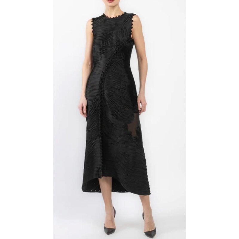 Ulla Johnson Ulla Johnson dioni silk cocktail dress black midi 6 NWT Size M / US 6-8 / IT 42-44 - 2 Thumbnail
