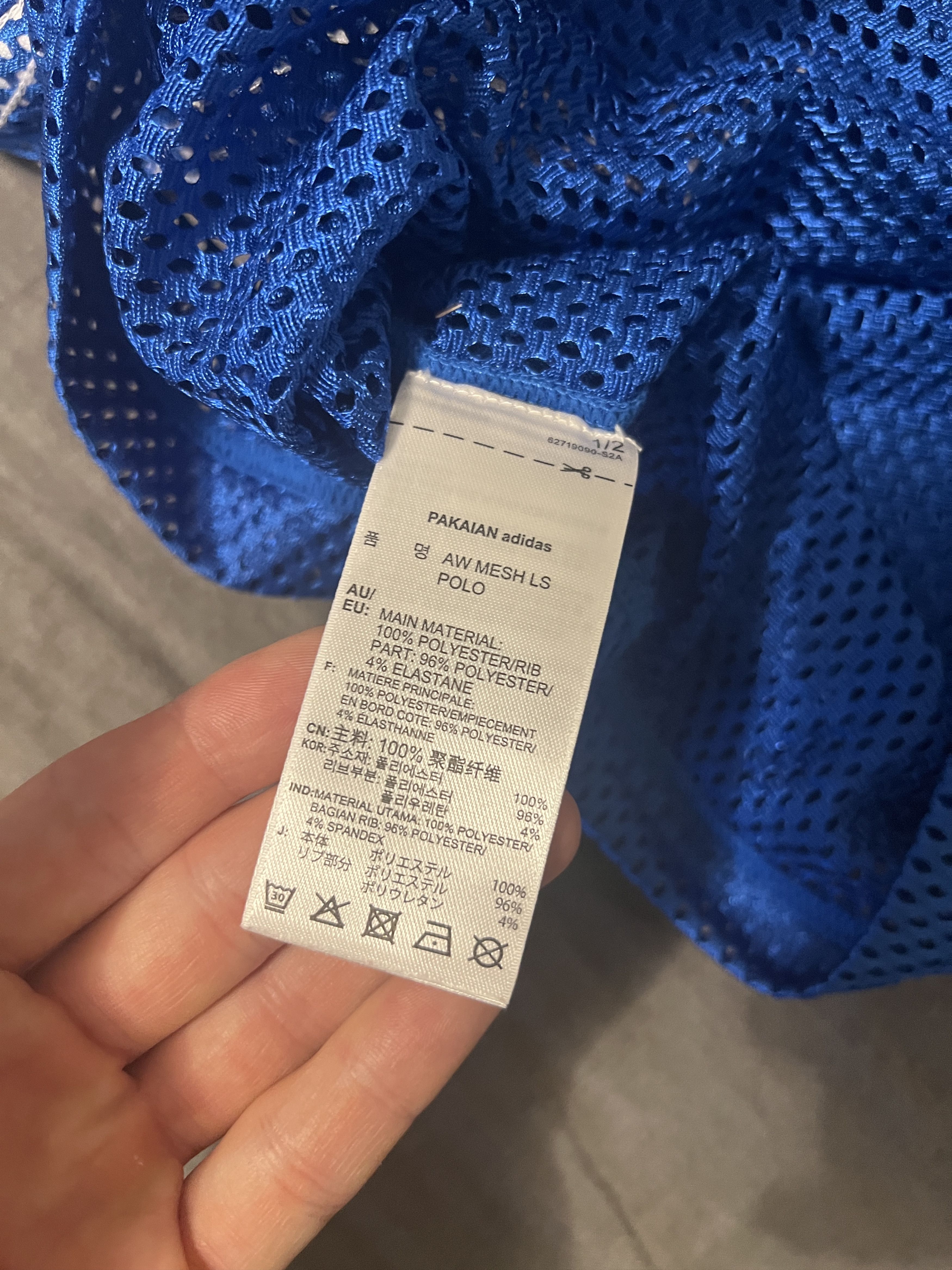 Alexander Wang ADIDAS ORIGINALS x Alexander Wang Mesh Longsleeve Polo M Size M / US 6-8 / IT 42-44 - 5 Thumbnail