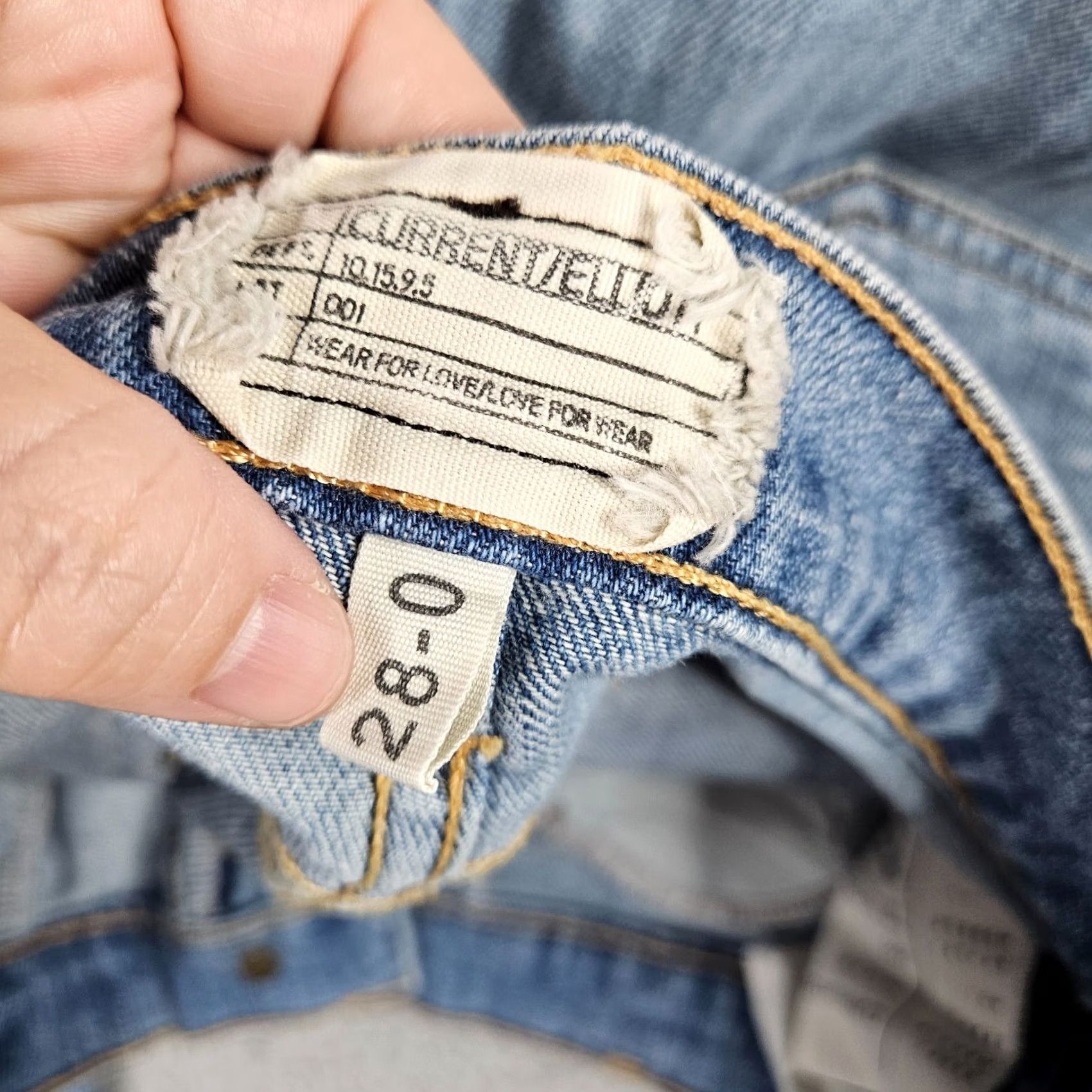 Vintage Current Elliott Jeans Women’s The Silverlake Zip Five Pockets Casual Size 28 Blue Regular 28 Denim Pants Size 28" / US 6 / IT 42 - 6 Thumbnail
