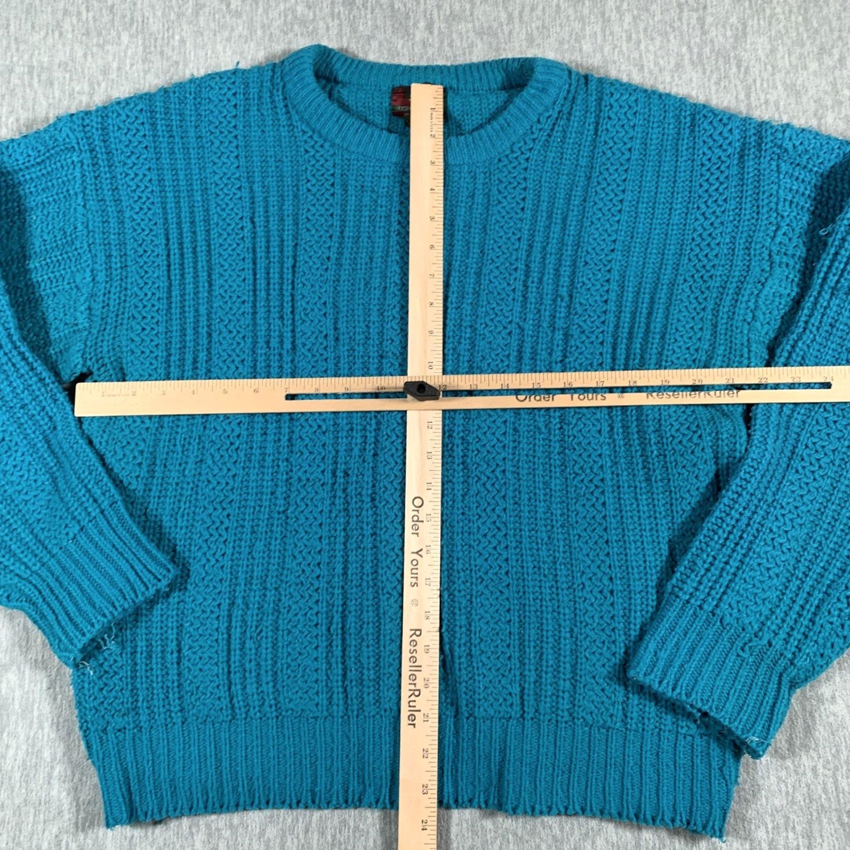 High Sierra VINTAGE High Sierra Sweater Mens L Teal Cable Knit Crewneck Pullover 90s Mens Size US L / EU 52-54 / 3 - 5 Thumbnail
