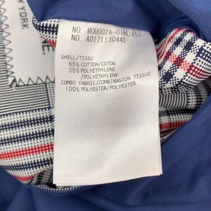 Thom Browne Thom Browne Blue Check Cotton Trench Coat Size US S / EU 44-46 / 1 - 7 Thumbnail