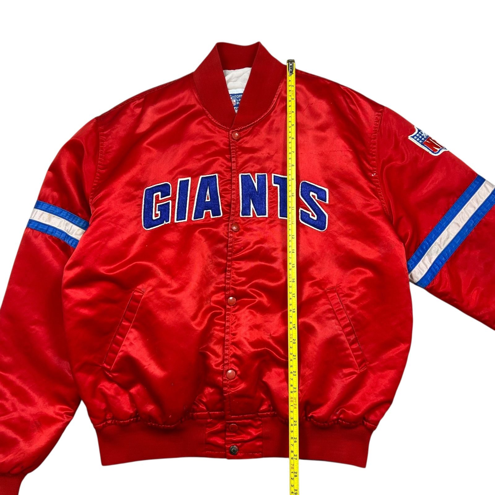 NFL RARE VTG 90s NFL NEW YORK GIANTS STARTER SATIN JACKET Size US XXL / EU 58 / 5 - 12 Thumbnail