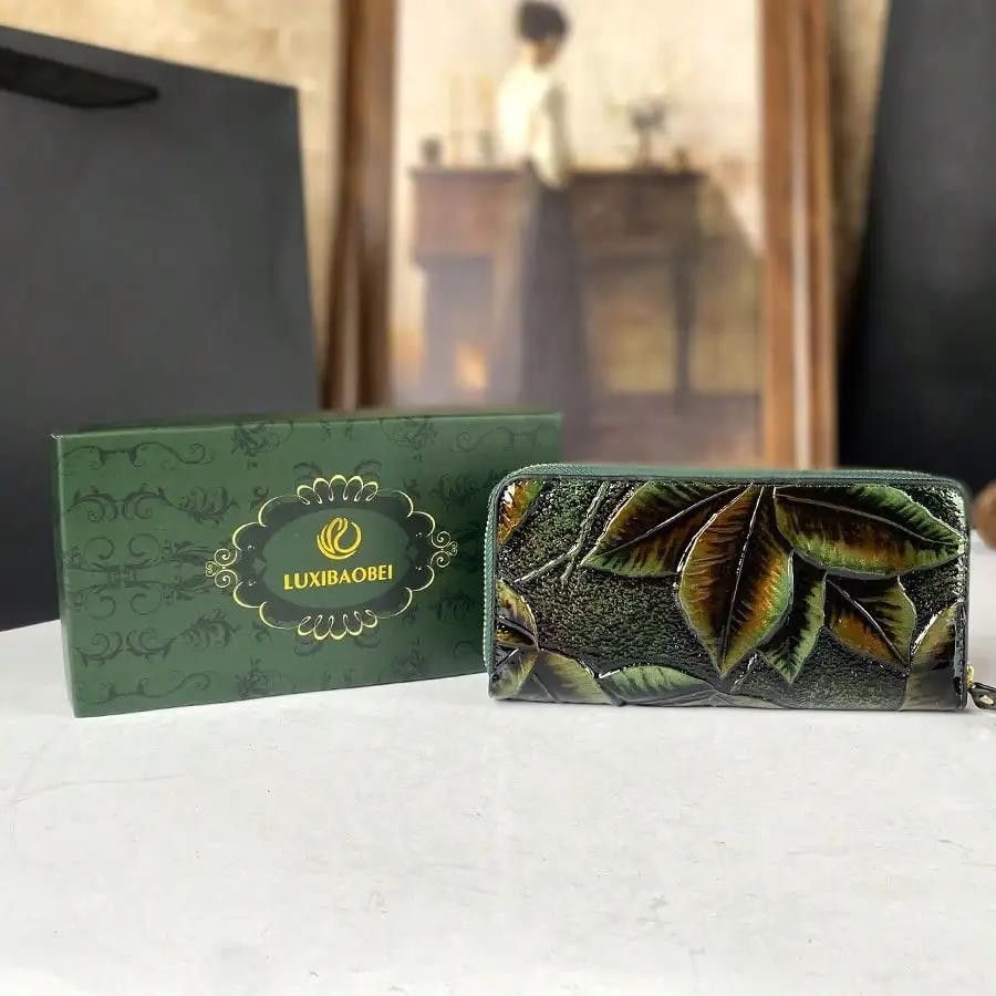 Other Retro Leaf Wallet Large Capacity Card Holder Size ONE SIZE - 1 Thumbnail