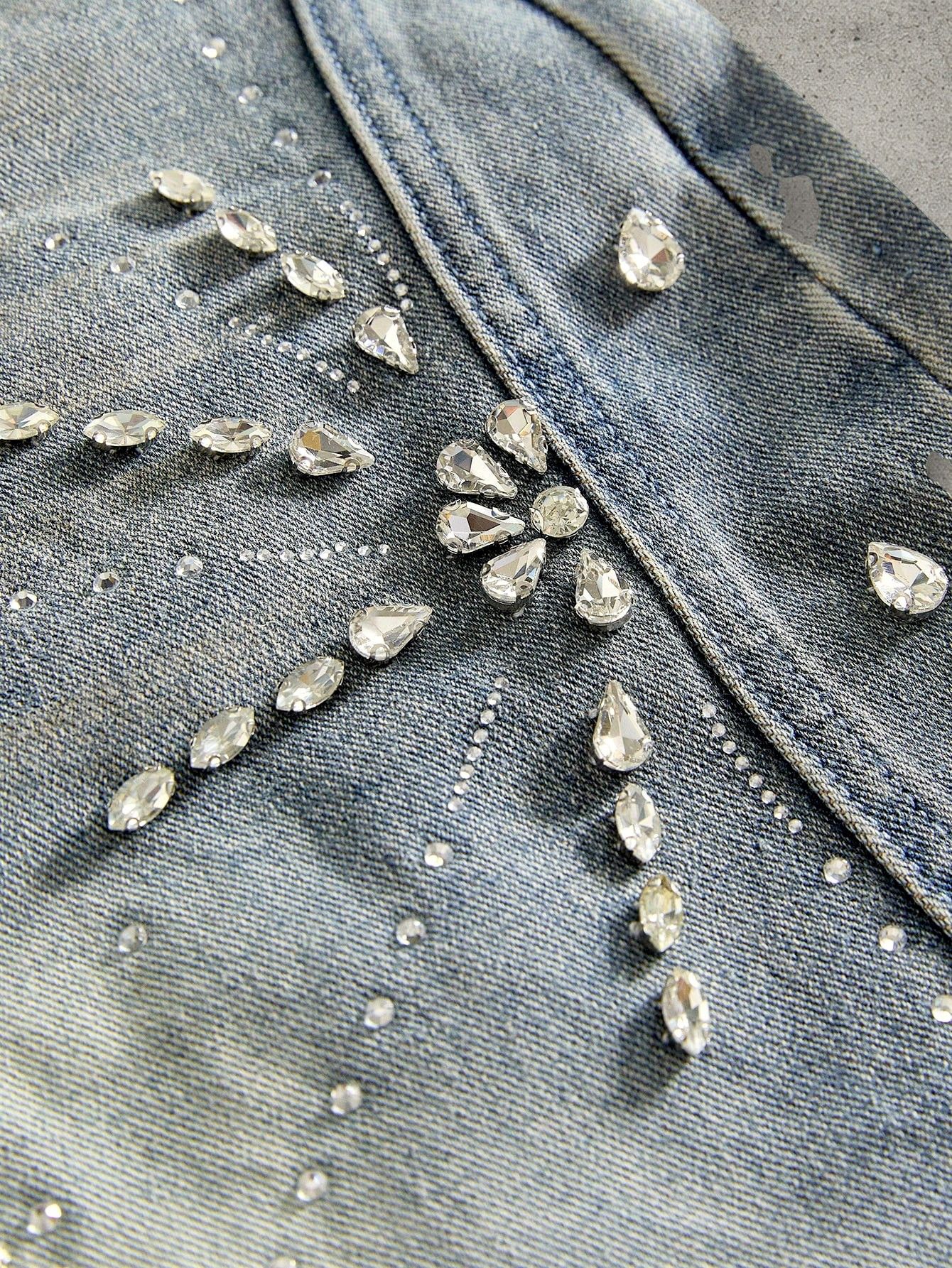 Vintage Washed ice denim shorts Size US 32 / EU 48 - 3 Thumbnail