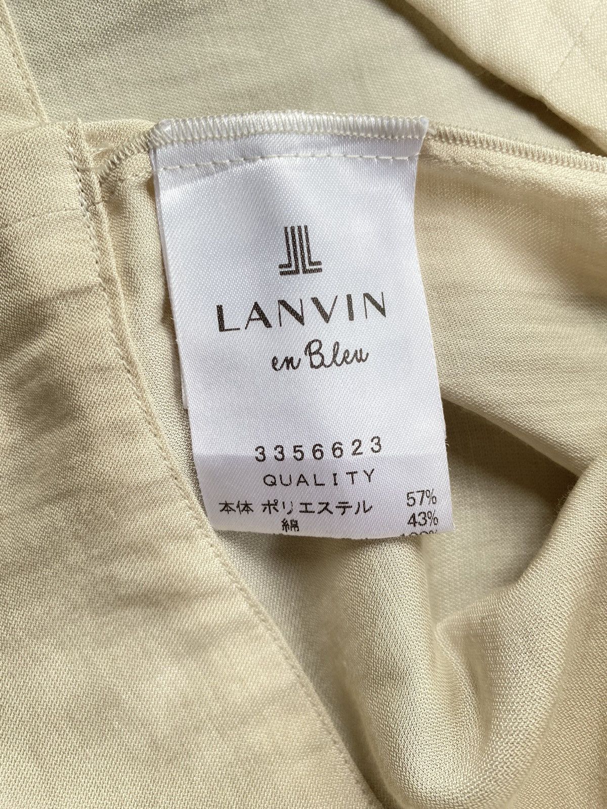 Lanvin LANVIN Cream Layered Ruffled Neckline Blouse Size XS / US 0-2 / IT 36-38 - 6 Thumbnail