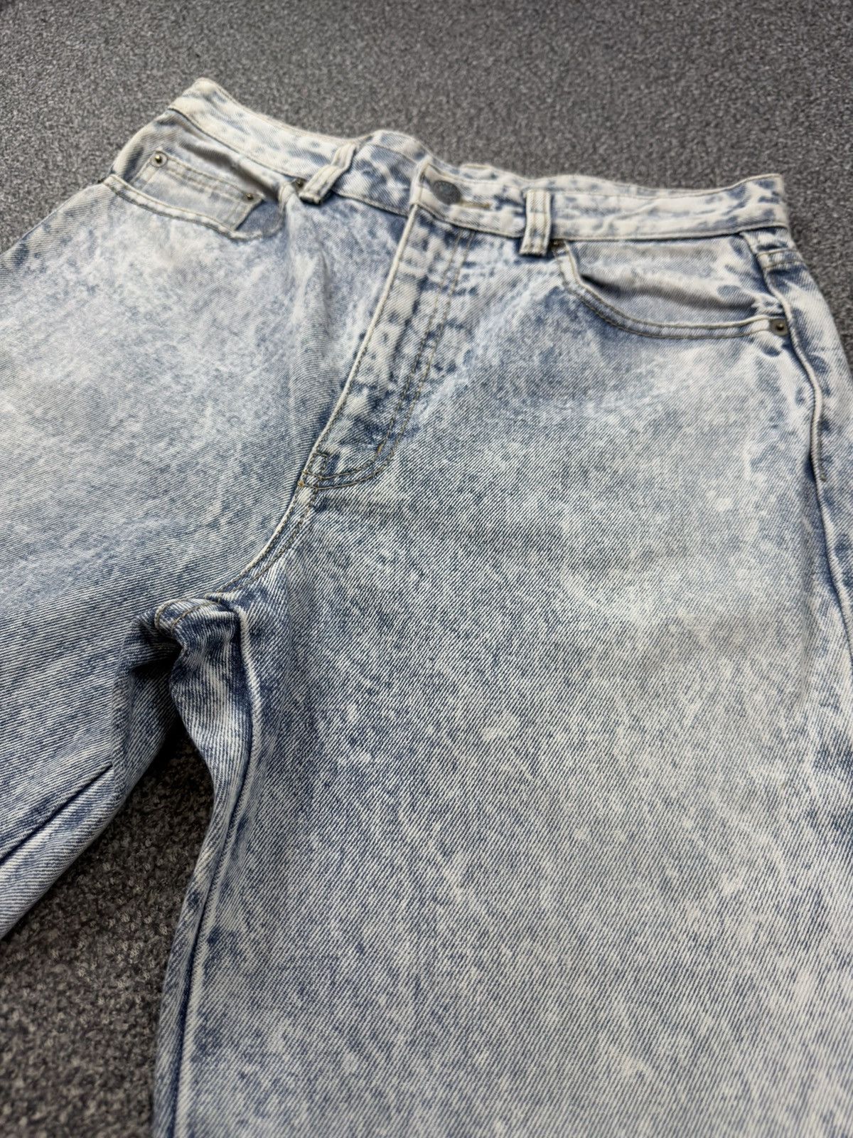 Fashion Victim Vintage 15.5oz Acid Wash Aging Faded Express Japanese Denim Size US 30 / EU 46 - 3 Thumbnail