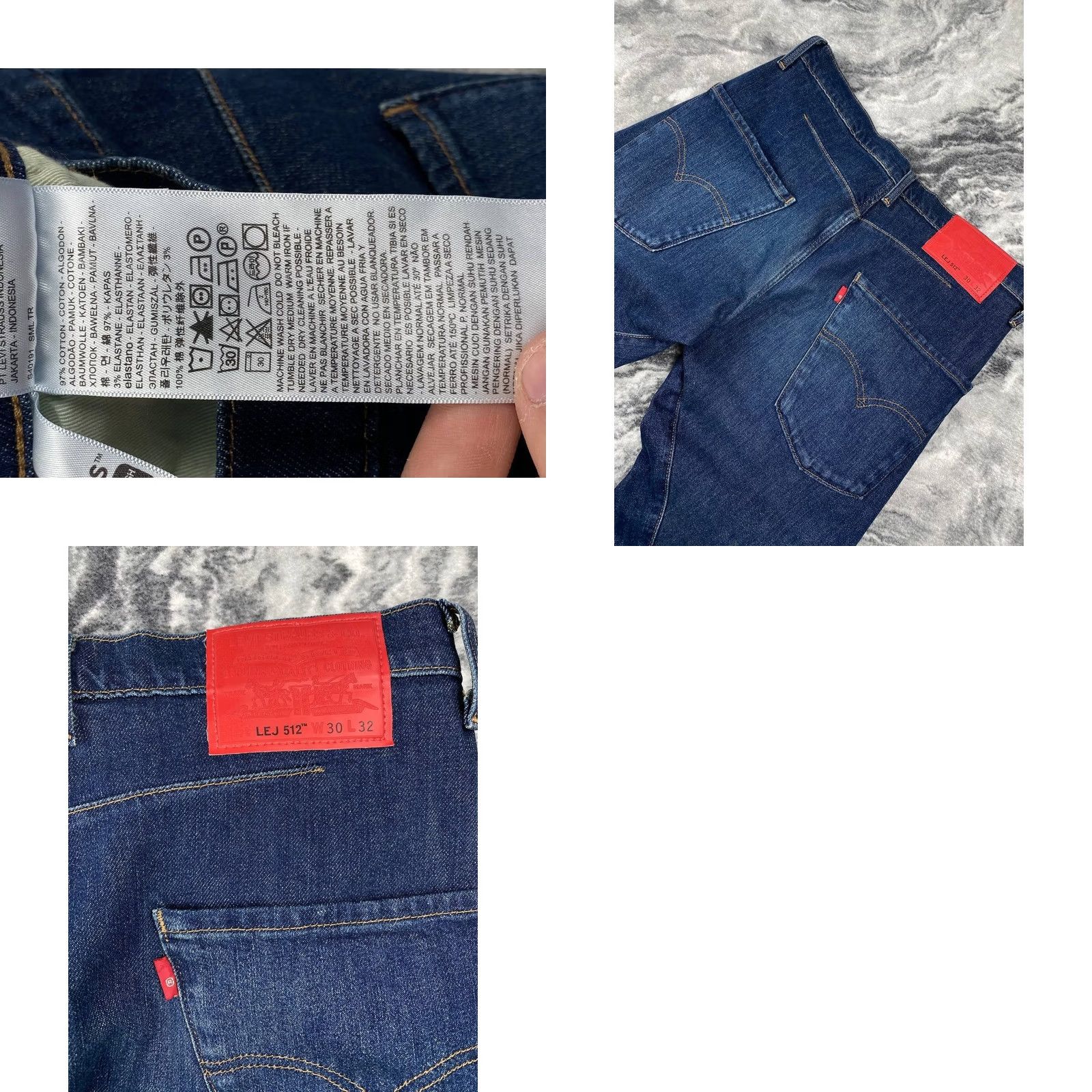 Levi's VINTAGE Levi's LEJ 512 Engineered Twisted Denim Jeans Mens Size 30x32 Japan Size US 30 / EU 46 - 9 Thumbnail