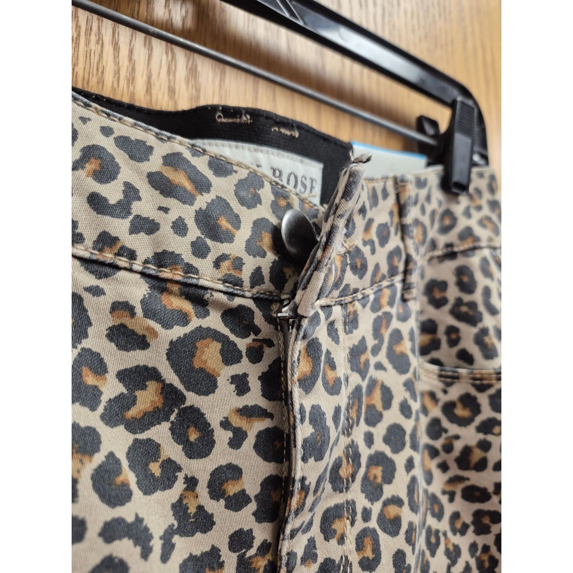 Other Knox Rose Womens Leopard Print Ankle Skinny Pants Size 8 Com Size 30" / US 8 / IT 44 - 3 Thumbnail