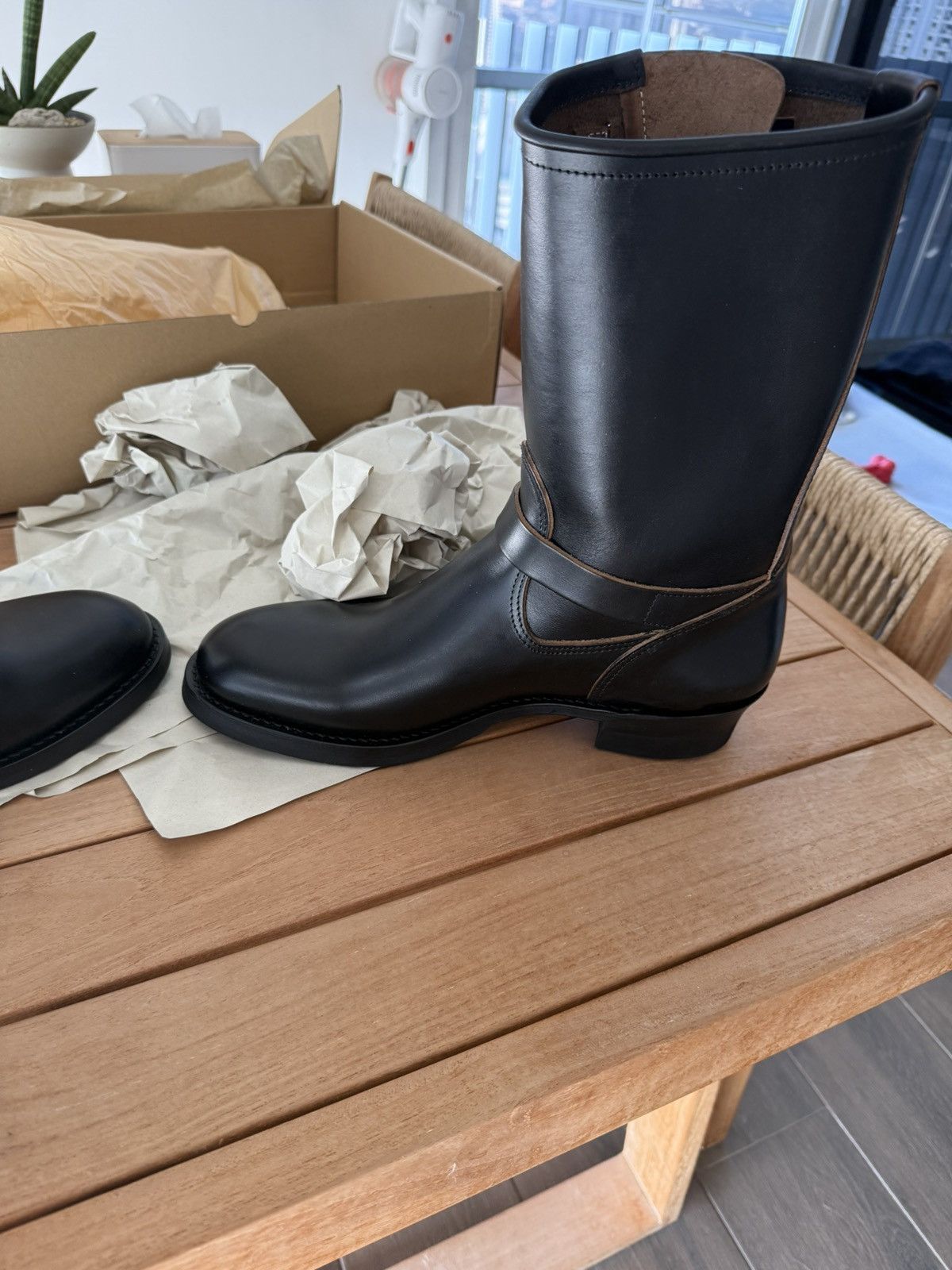 ATTRACTIONS Attractions Lot 444 Engineer Boot Black Horsebutt Sz 11.5 Size US 11.5 / EU 44-45 - 8 Thumbnail