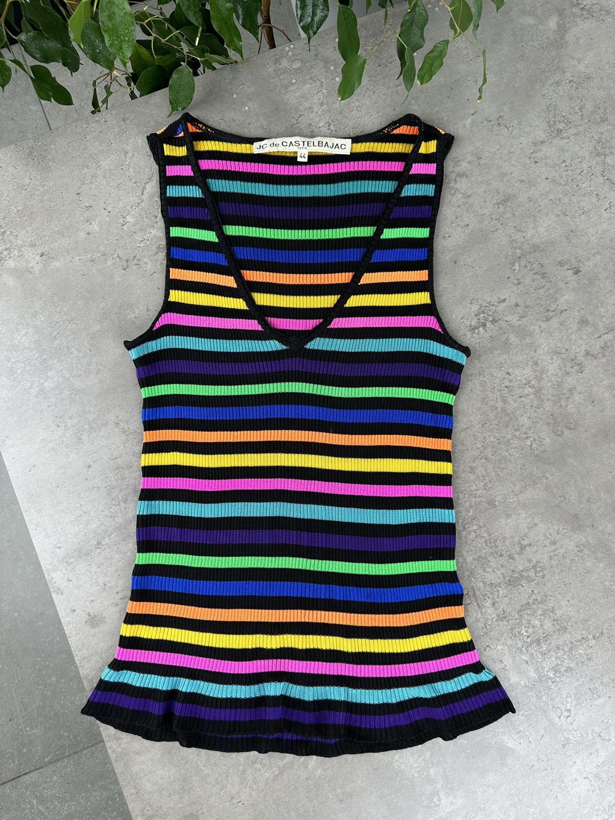 Japanese Brand JC de Castelbajac Multicolor Tank Top Size M / US 6-8 / IT 42-44 - 1 Thumbnail