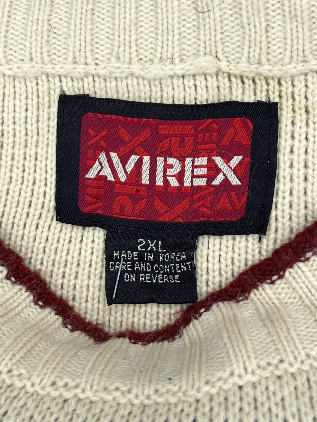 Avirex Rare Vintage Y2K Avirex Panther Intarsia Knit Sweater -XXL Size US XXL / EU 58 / 5 - 3 Thumbnail